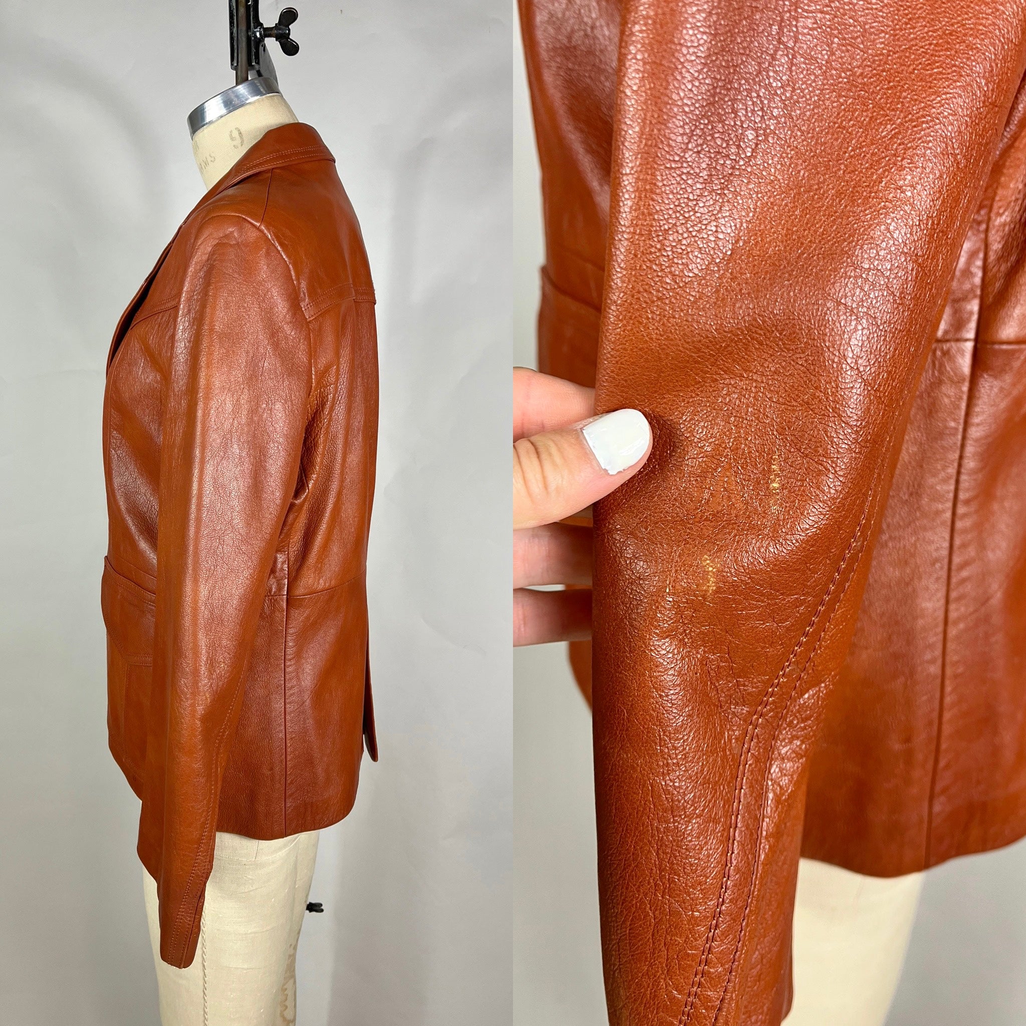 60’s / 70’s Vintage Suede Leather Blazer Jacket by Dallara Antilope main image 1