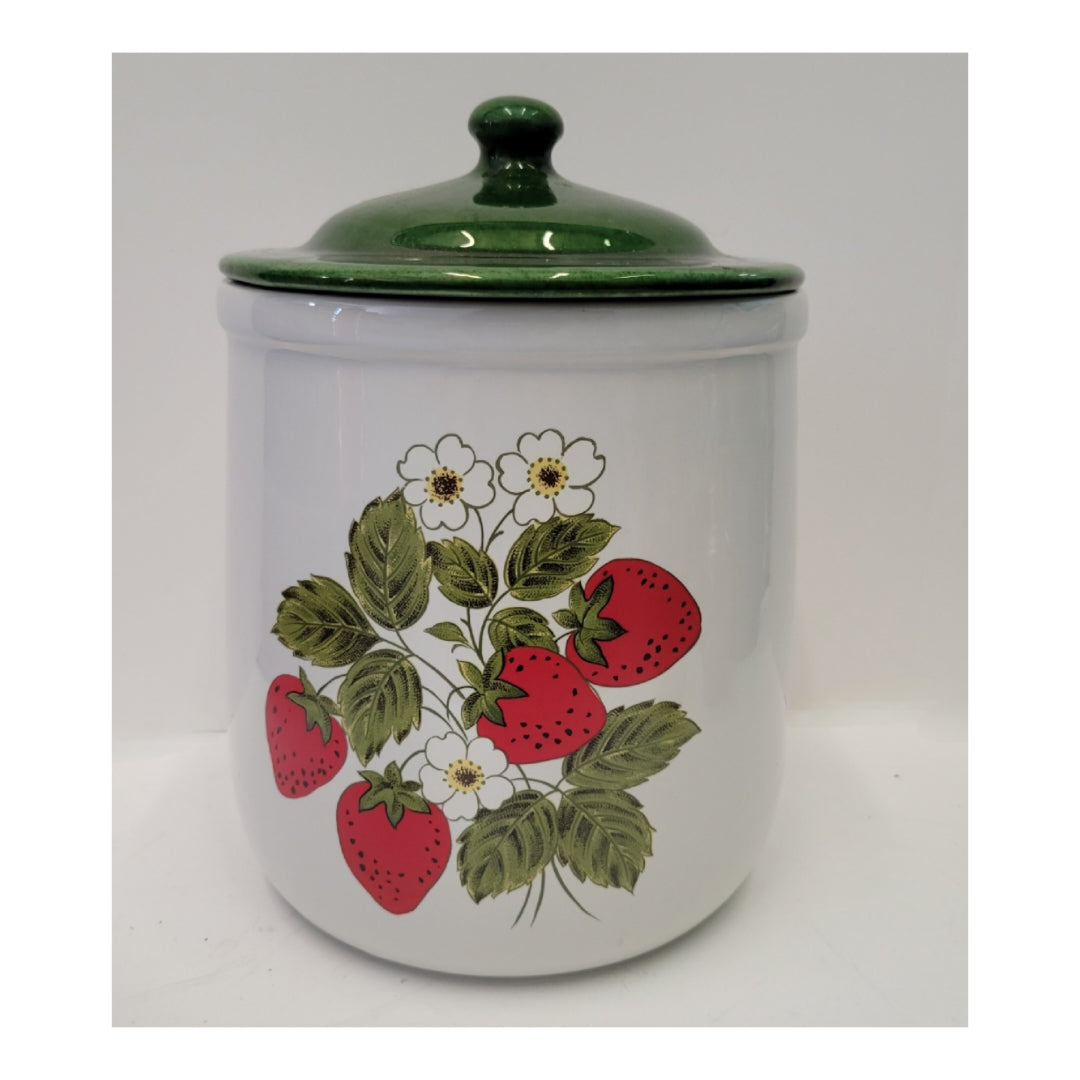 Vintage McCoy offers Pottery Canister Set Strawberry