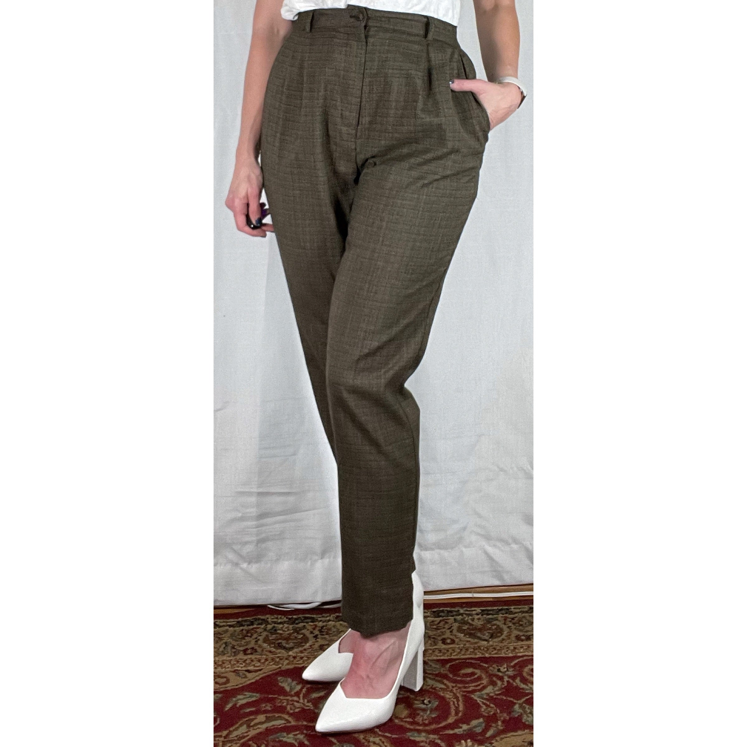 Vintage High-Waisted Trousers|  Size S