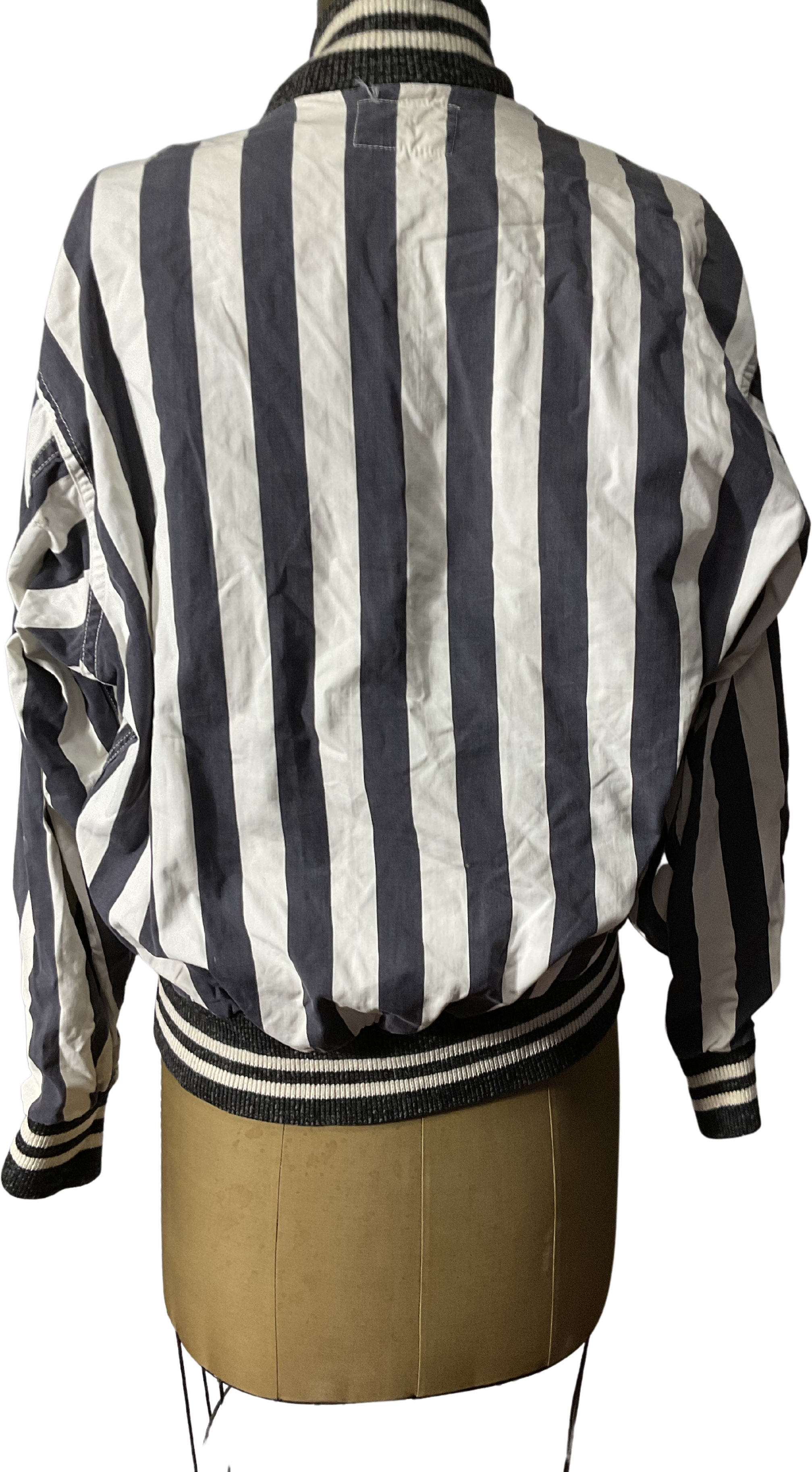 Vintage 50s/60s Black And White Stripe Worn Referee Jacket By Rawlings |  Shop THRILLING