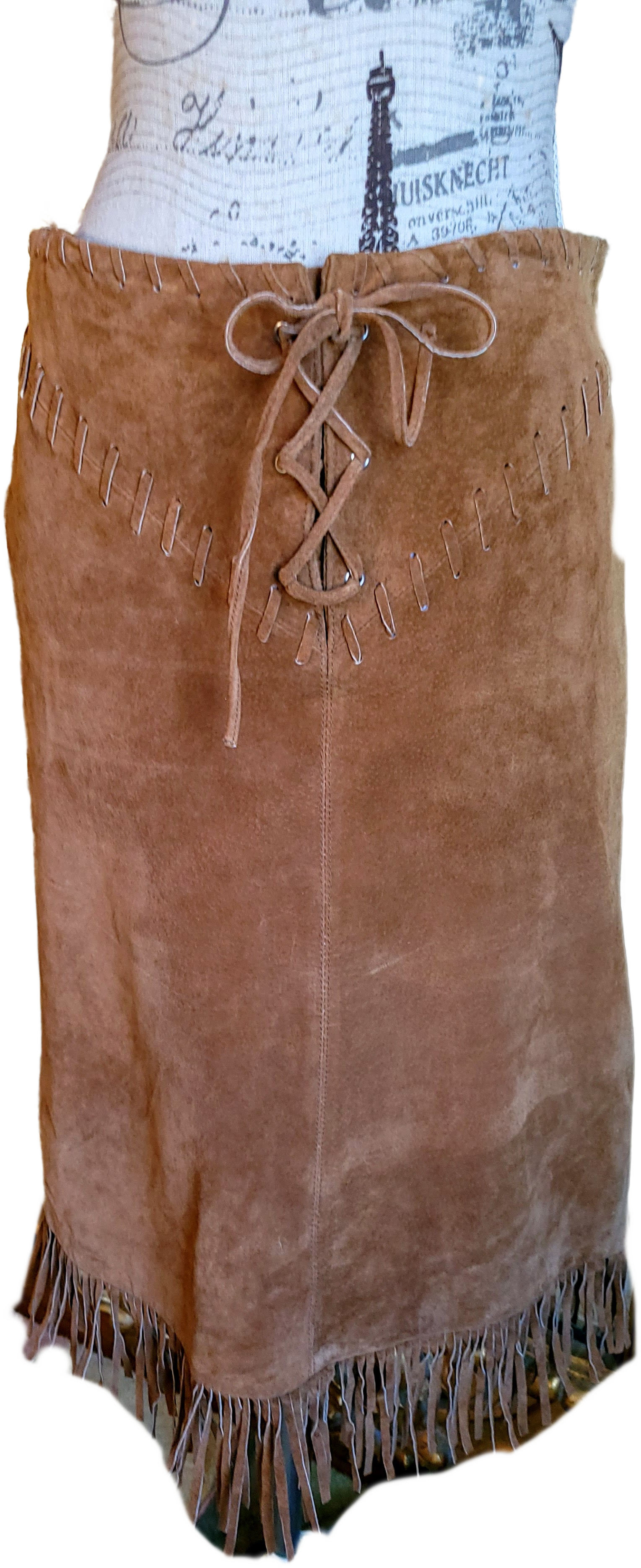 Leather Fringe Skirt JJ