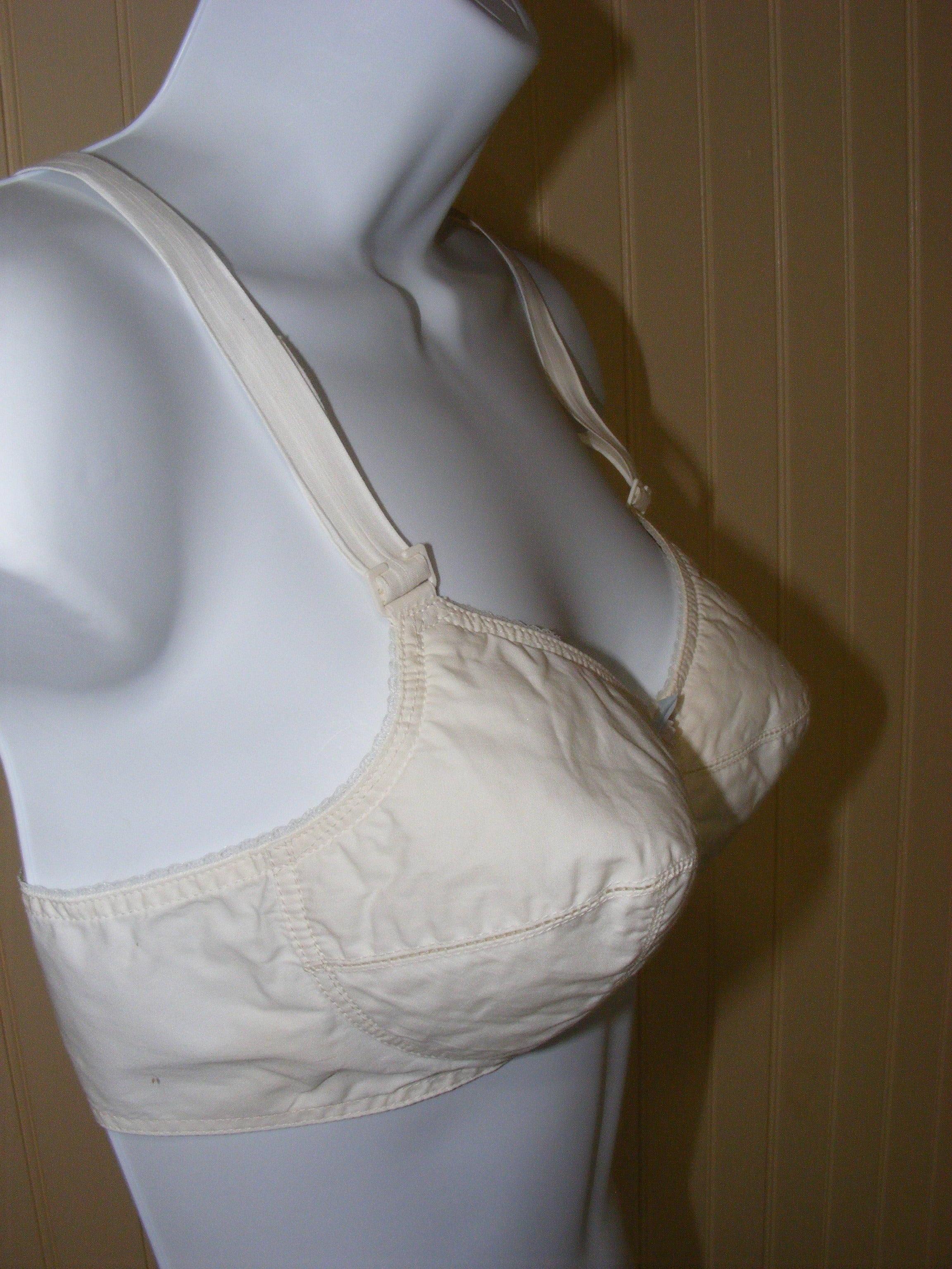 Vintage 80s Bra 36a Deadstock With Tag Lace Half Cups Fiberfil By