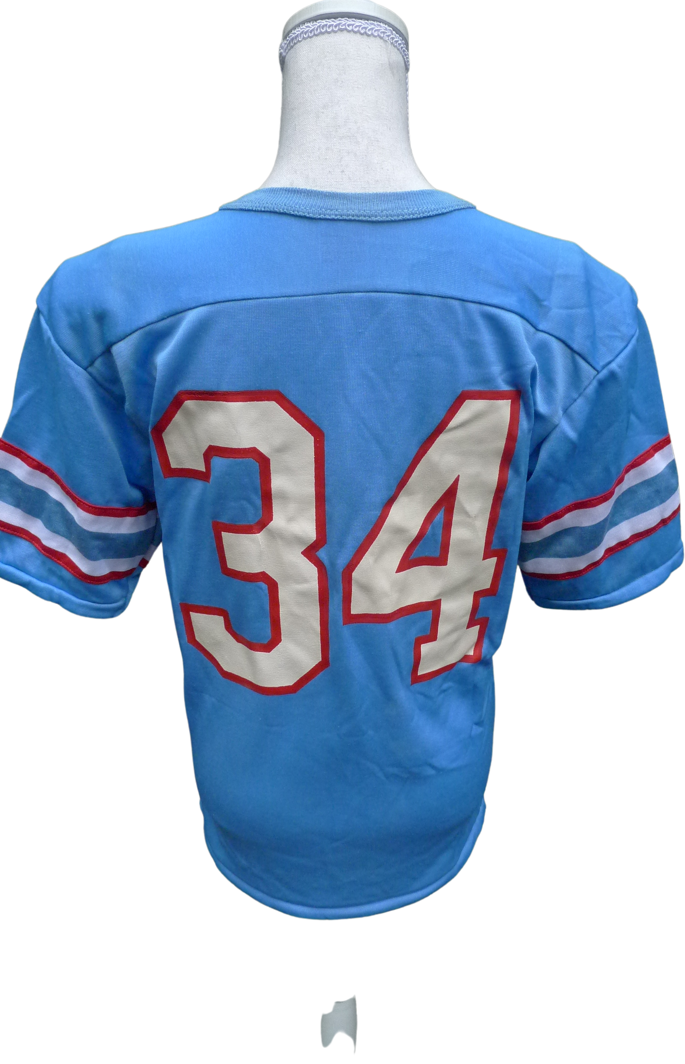 HOFer EARL CAMPBELL 1970s replica Houston Oilers jersey size L w