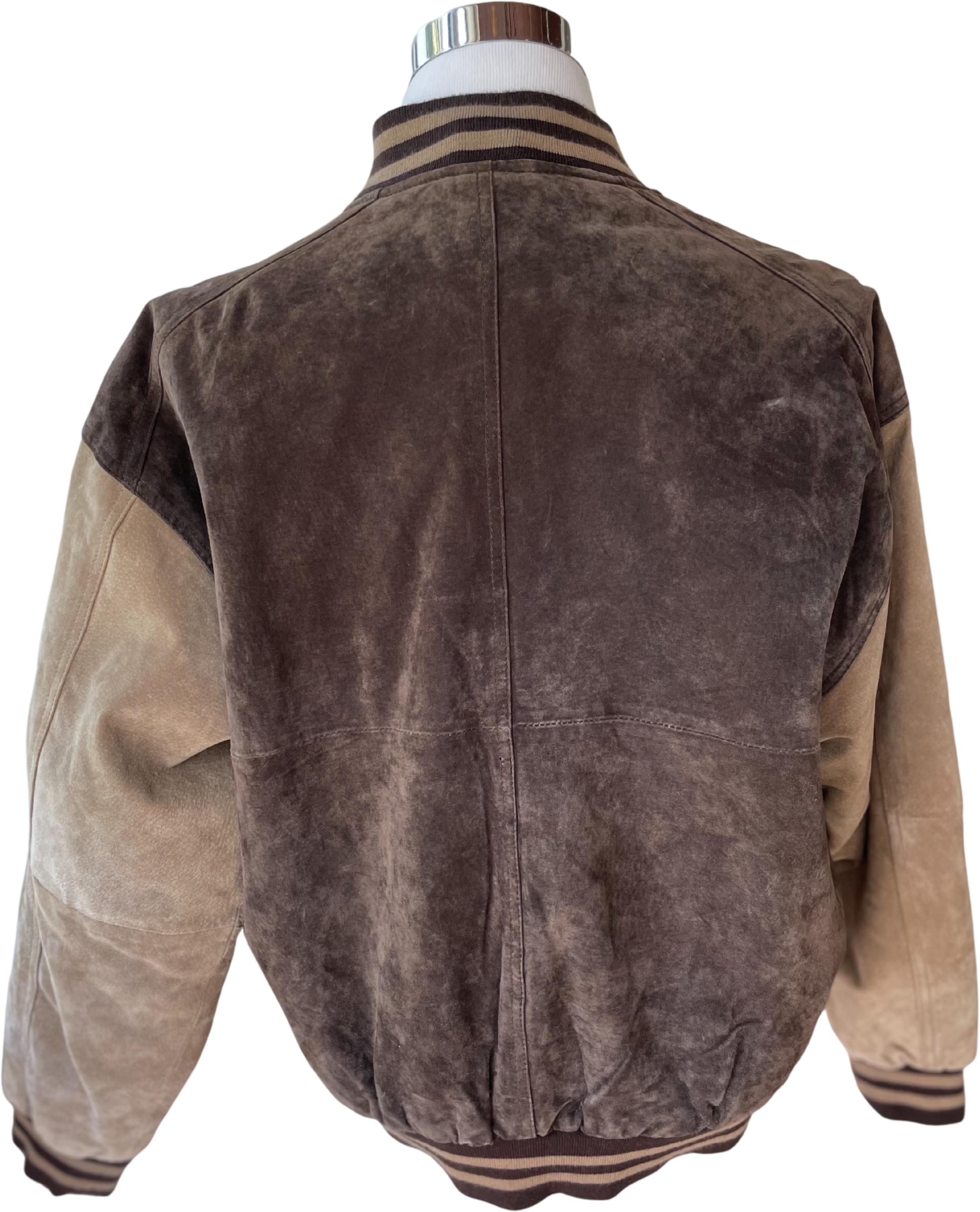 Men's Classic Baseball Leather Jacket [Brown] – LeatherKloset