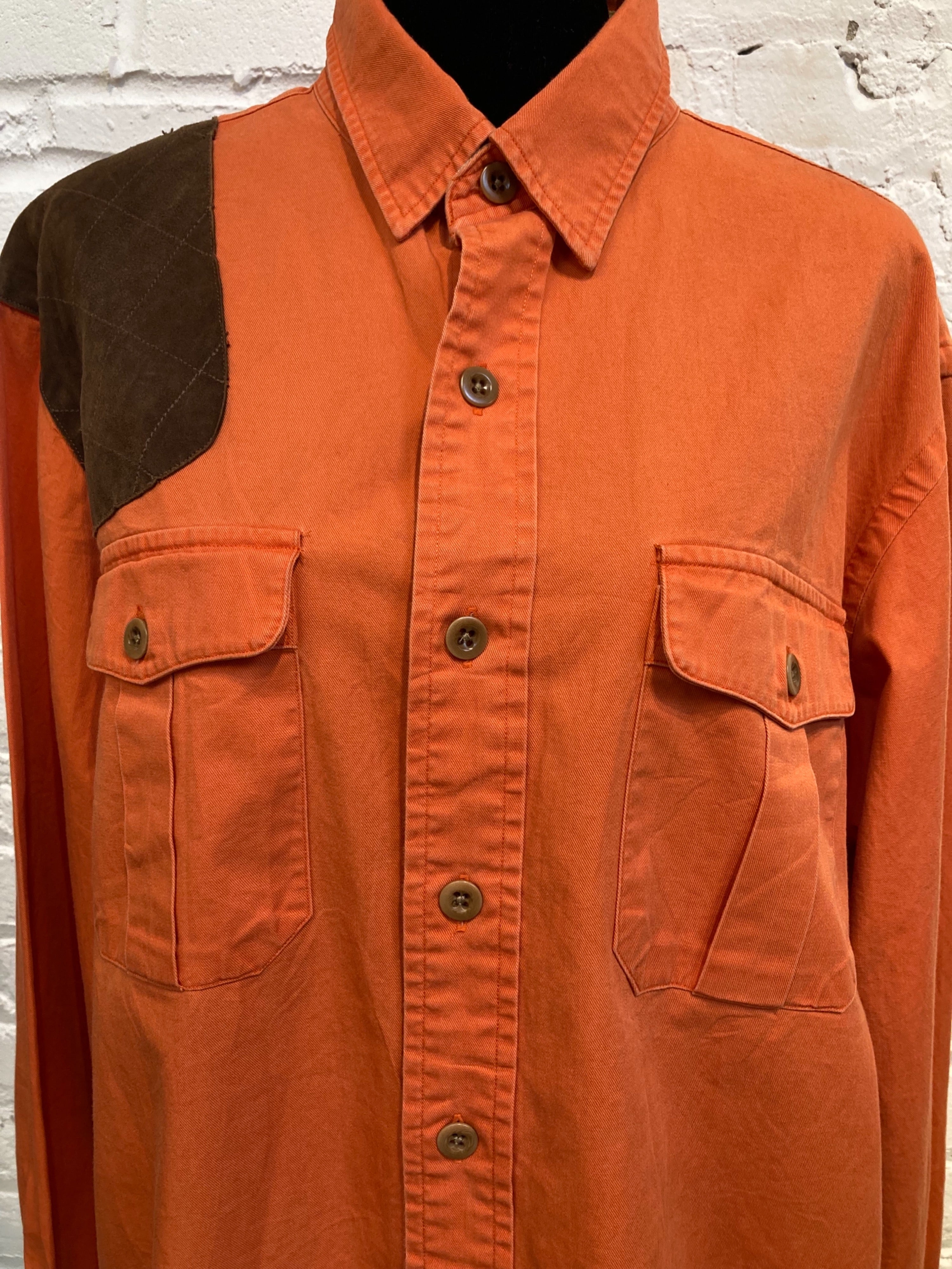 burnt orange ralph lauren polo shirt