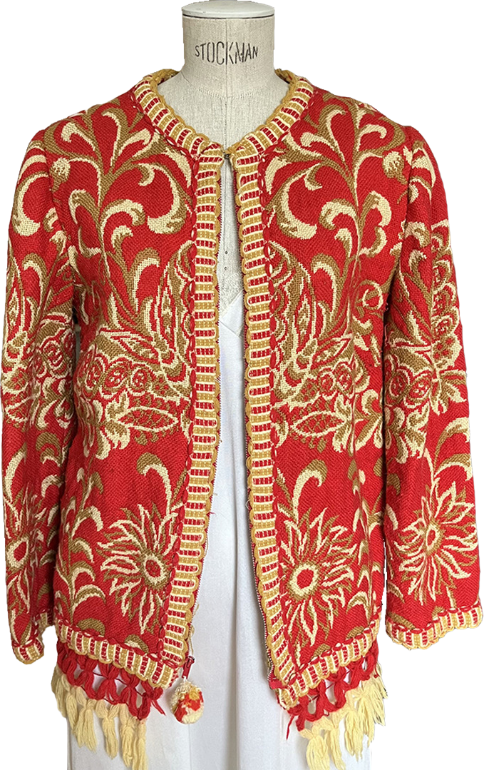 Vintage Zip Front Tapestry Jacket - L main image 1