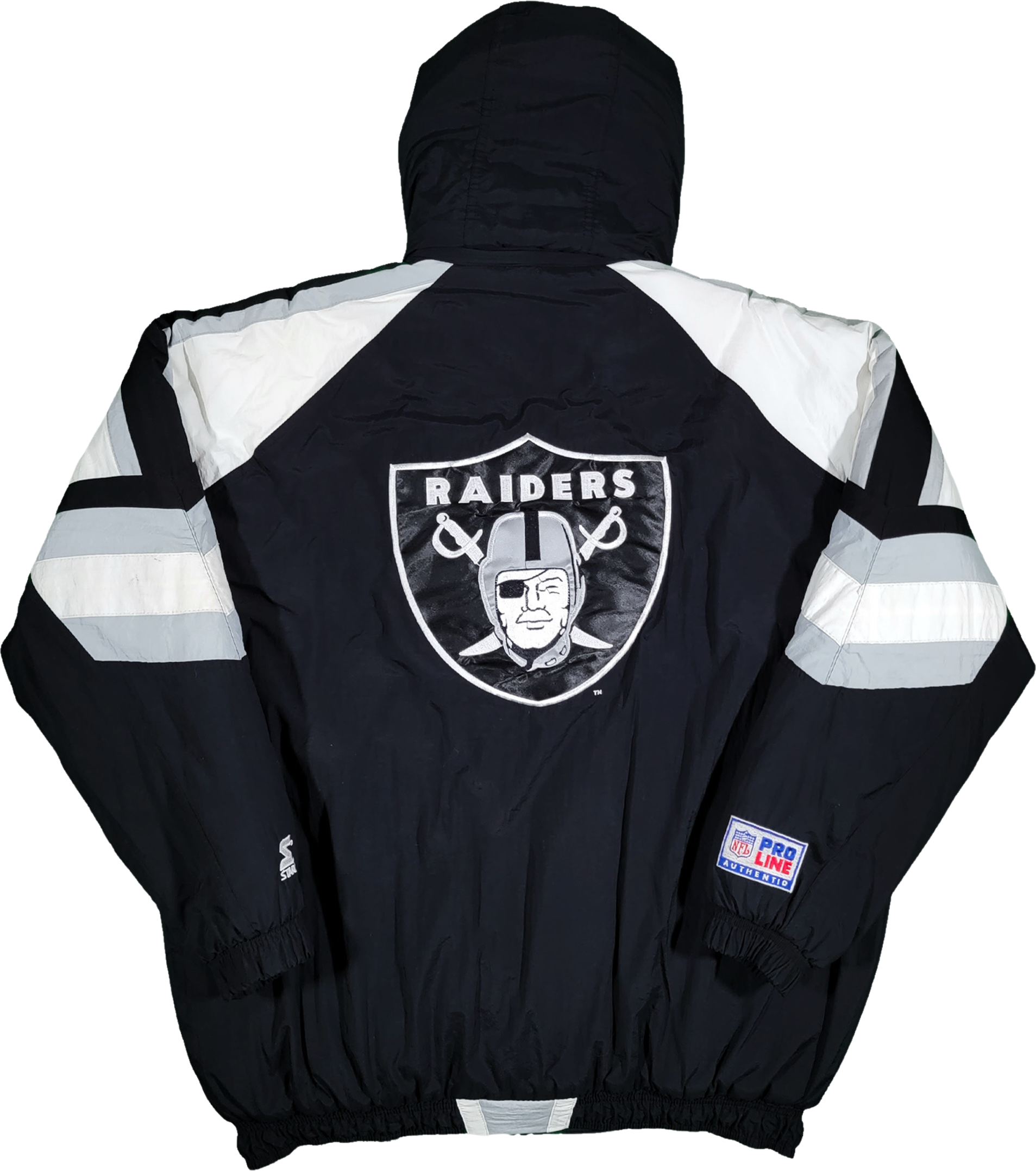 90s Oakland Raiders Vintage 90s Starter Hooded Jacket By Starter