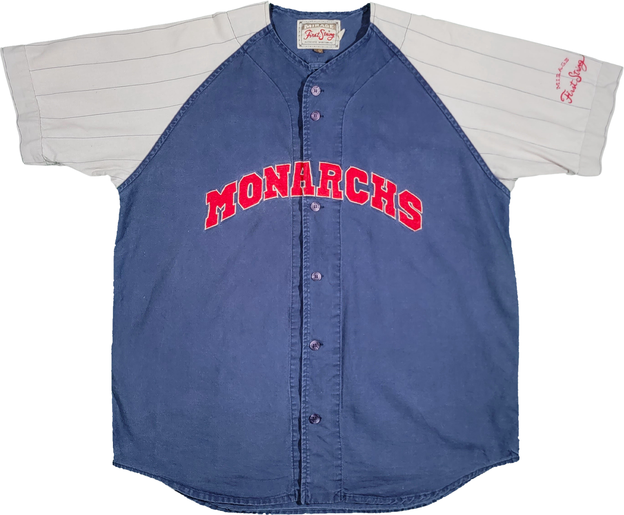 Vintage 90s/00s Kansas City Monarchs Negro League Baseball Jersey By Mirage