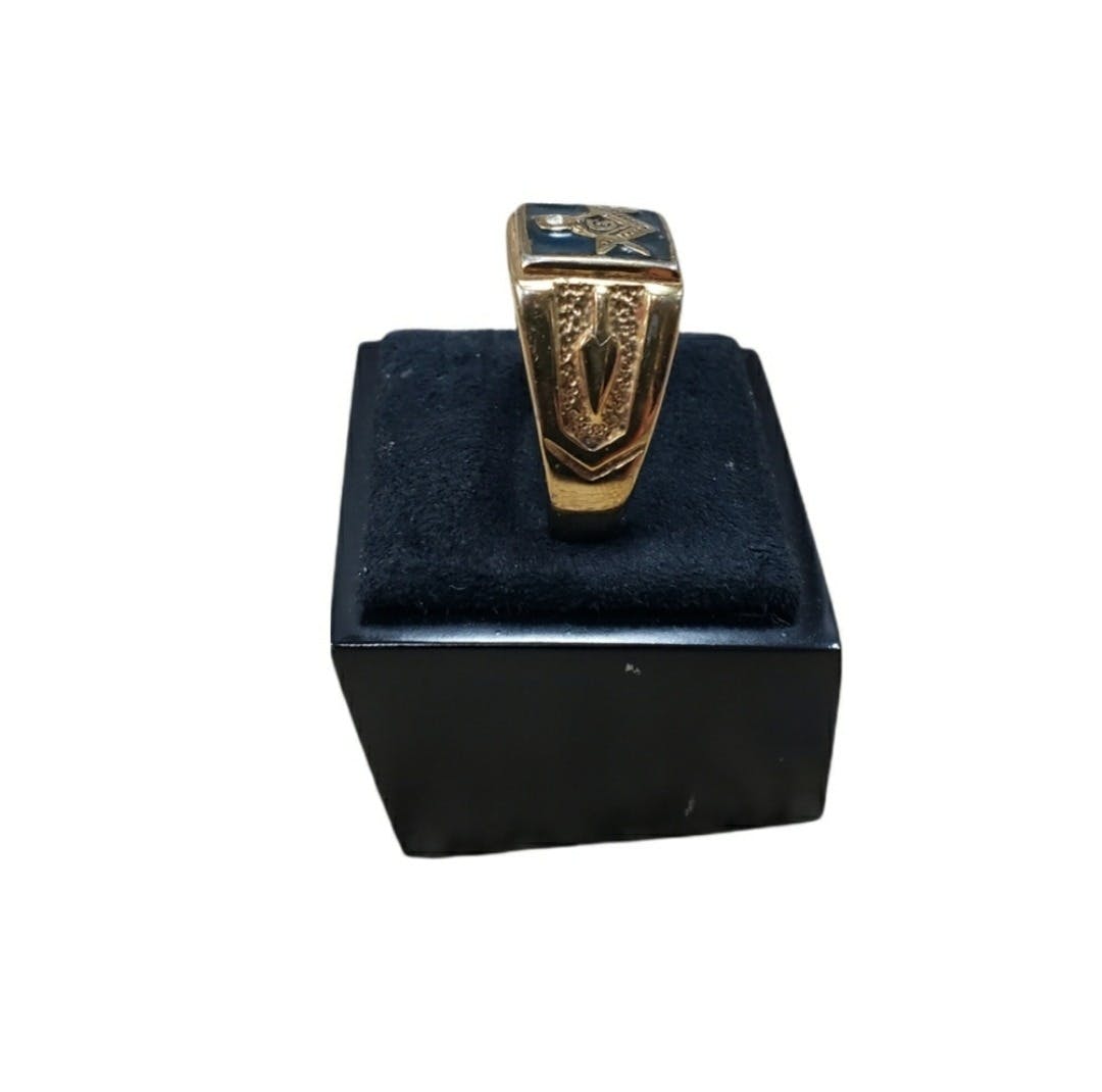 Vintage Size 9 Gt Tk318 Stainless Steel Masonic Ring Shop THRILLING