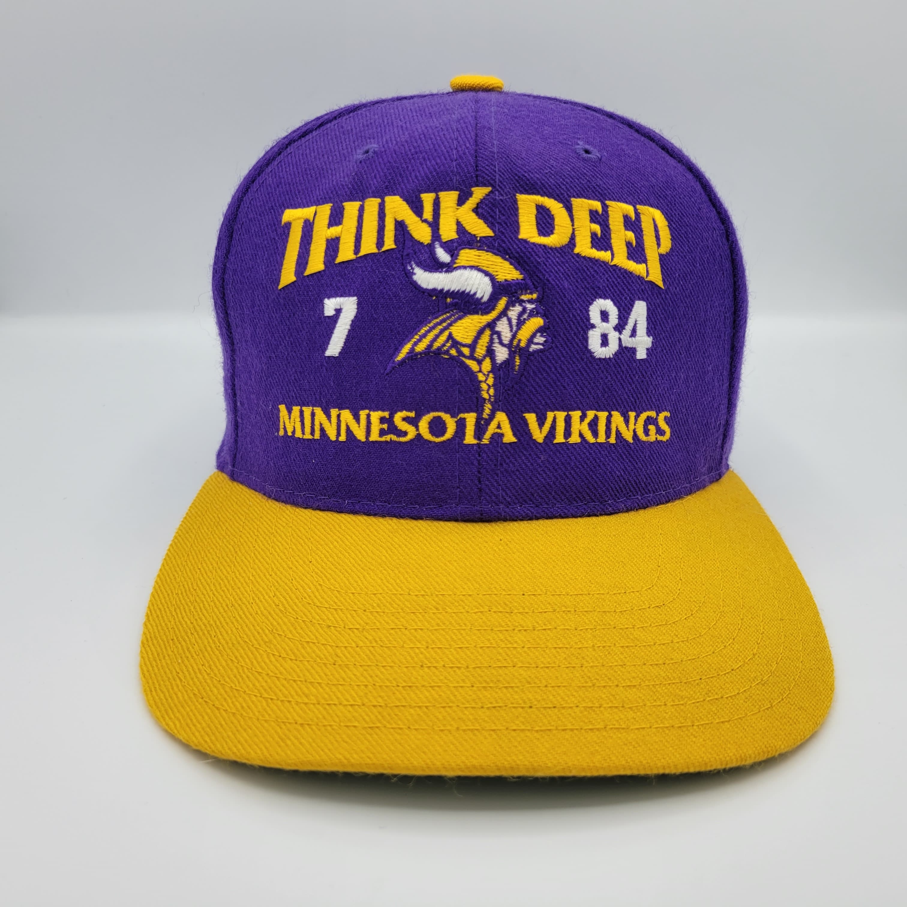 Vintage 1990's Minnesota Vikings Randy Moss #84 Kee & Ed Snapback Hat /  Sole Food SF