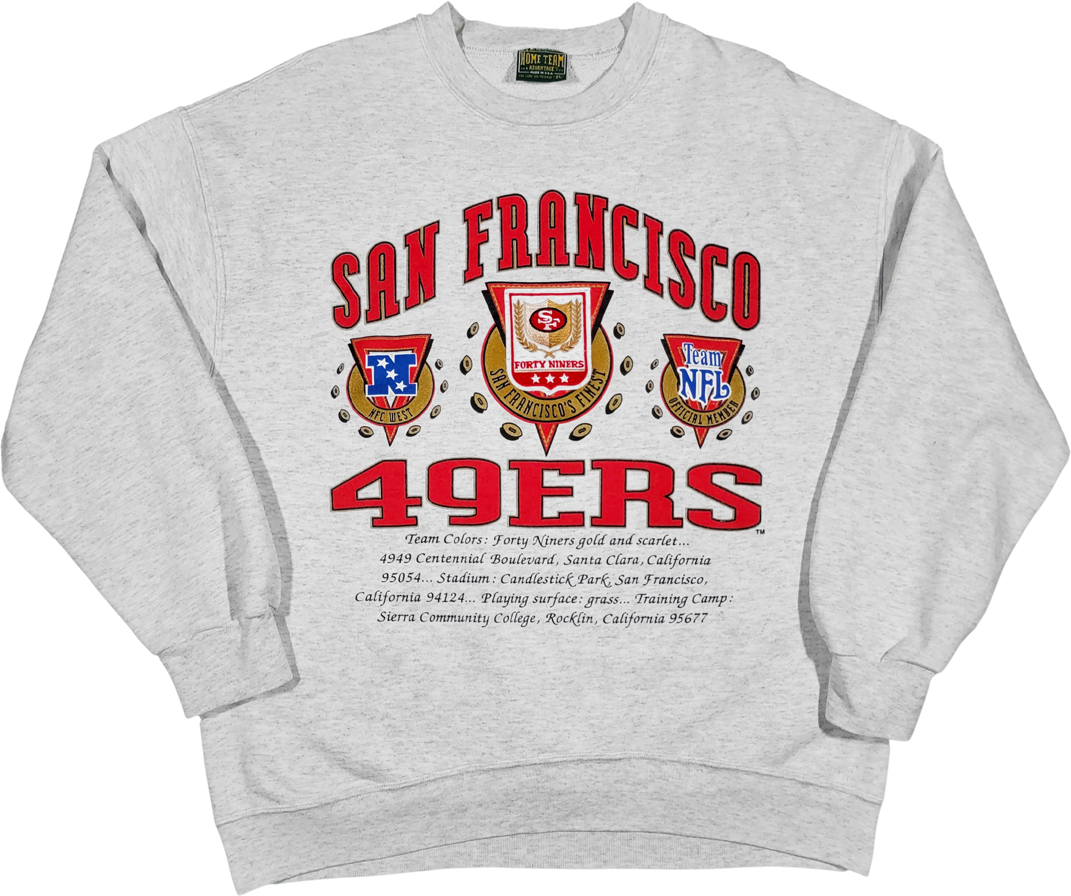 Vintage 49ers Forty Niners Sweatshirt From 80's 90's 