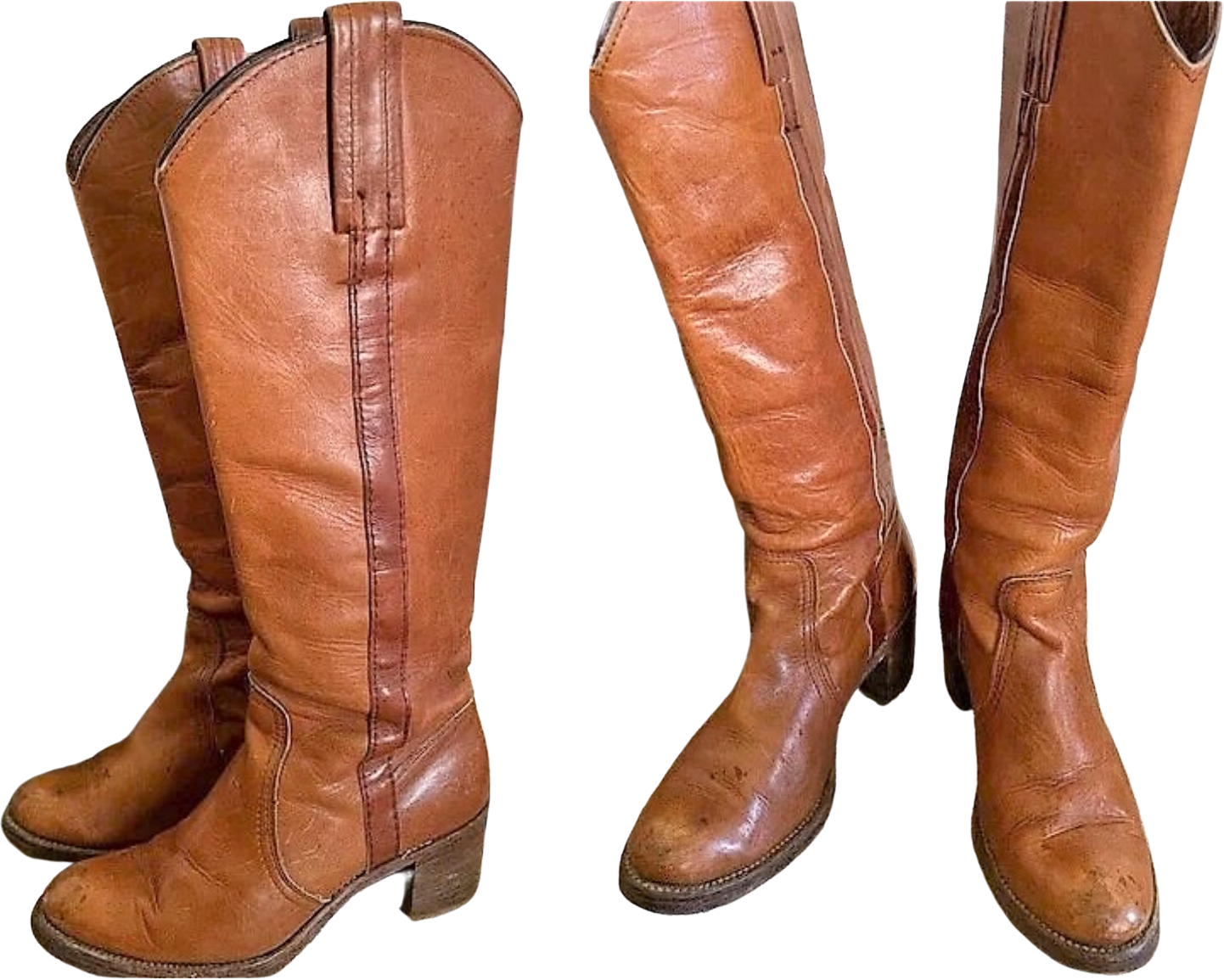 70s Rare Frye Black Label Tall Campus Cowgirl Boots By Vintage Frye Bl | Shop THRILLING