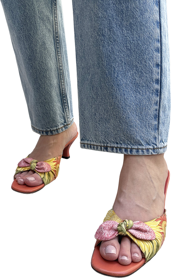 Vintage Floral Mules | 40 by Salvatore Ferragamo | Shop THRILLING