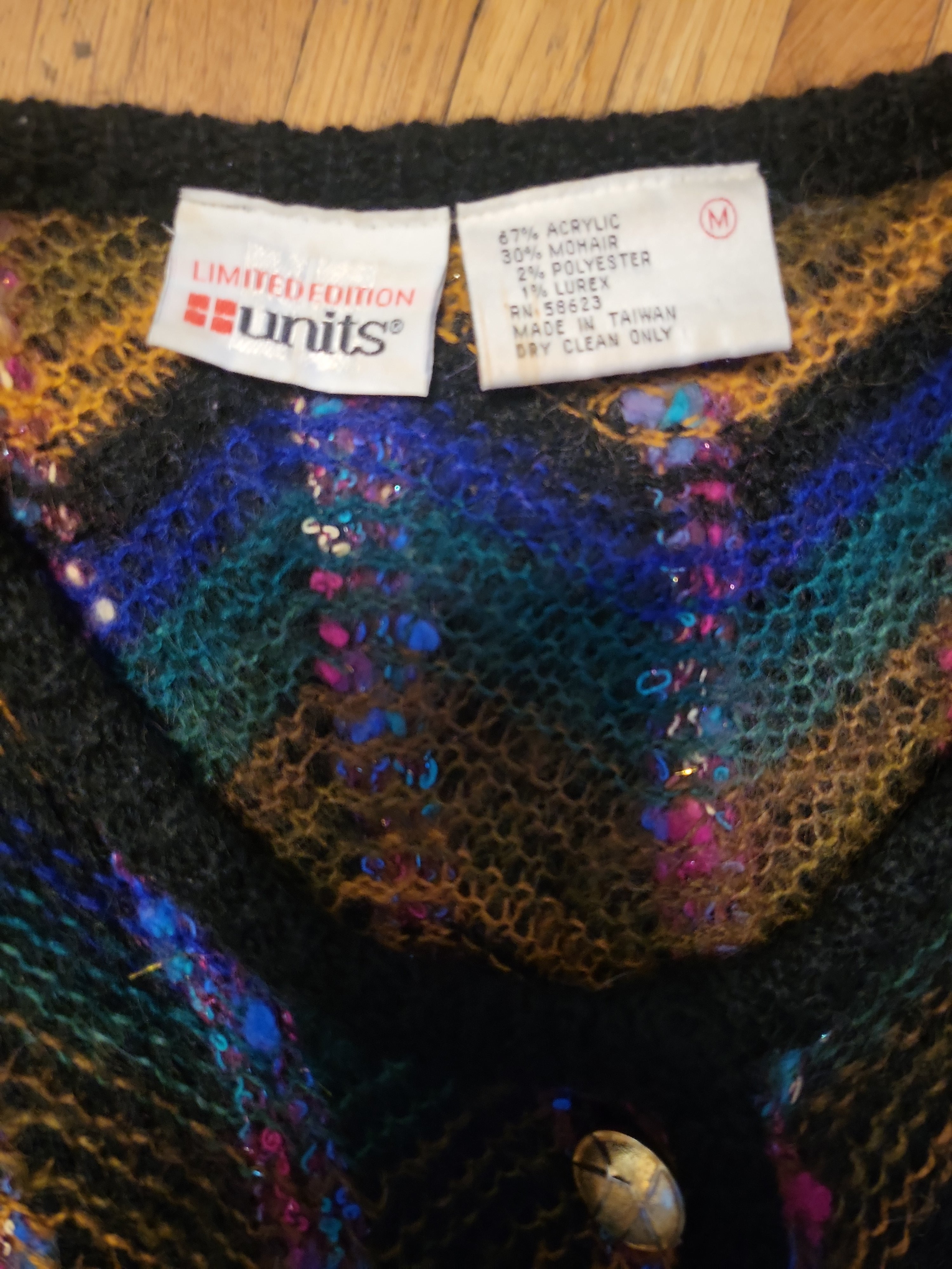 Vintage-Inspired Argyle Chevron Knit Sweater