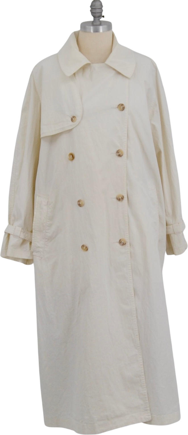 Selling Vintage Off White DKNY Oversized Trench Coat