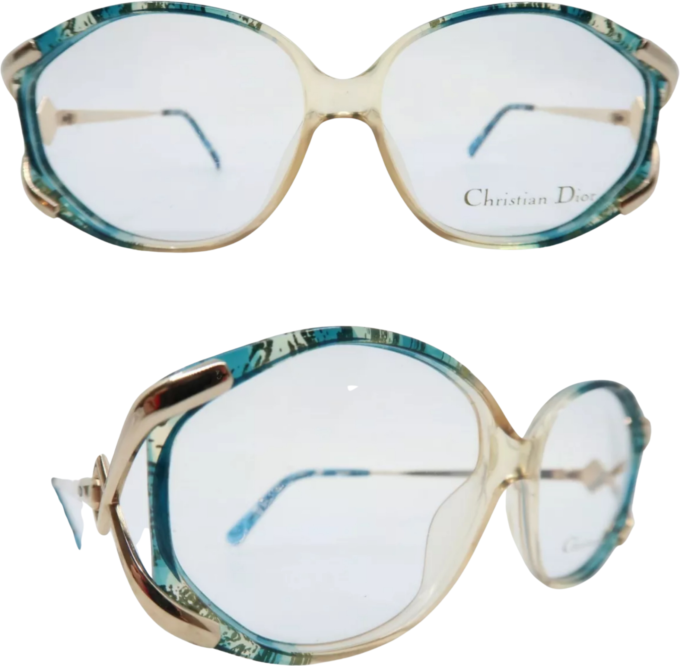Vintage 80s Christian Dior Eyeglasses Frames Nos Mod 2841 By Christian