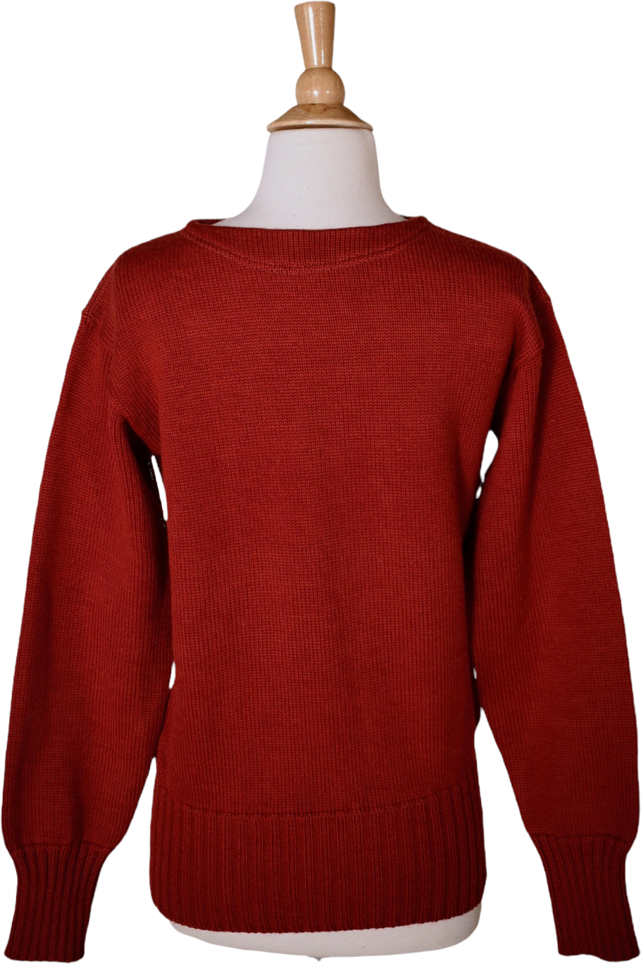 40s Vintage Mens Barn Red Collegiate Wool Sweater By Badger