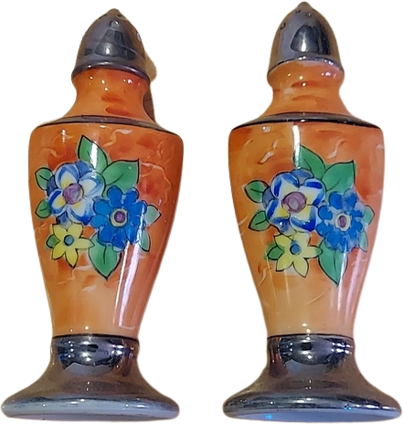 Antique Set of a Black Man and Woman Salt and Pepper Shaker Set, Made in  Japan. 
