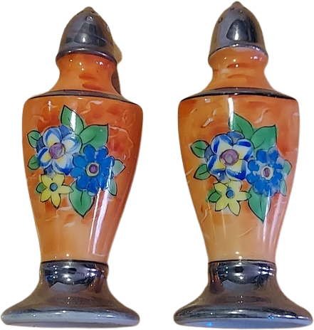 Tabletop Ninja Salt And Pepper Shaker Ceramic Japanese Art