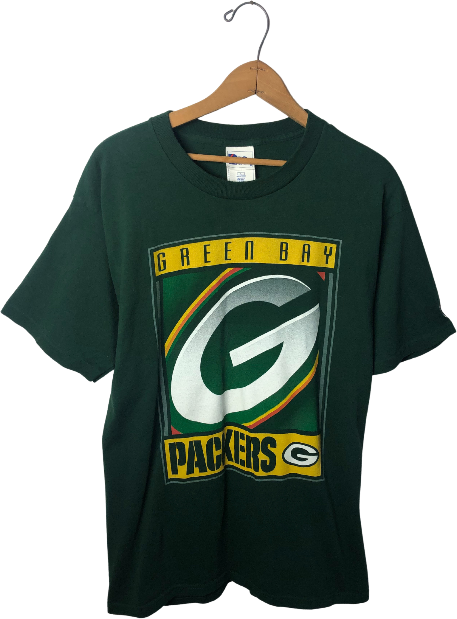 SHOPONEVINTAGE Vintage Green Bay Packers T-Shirt (L)