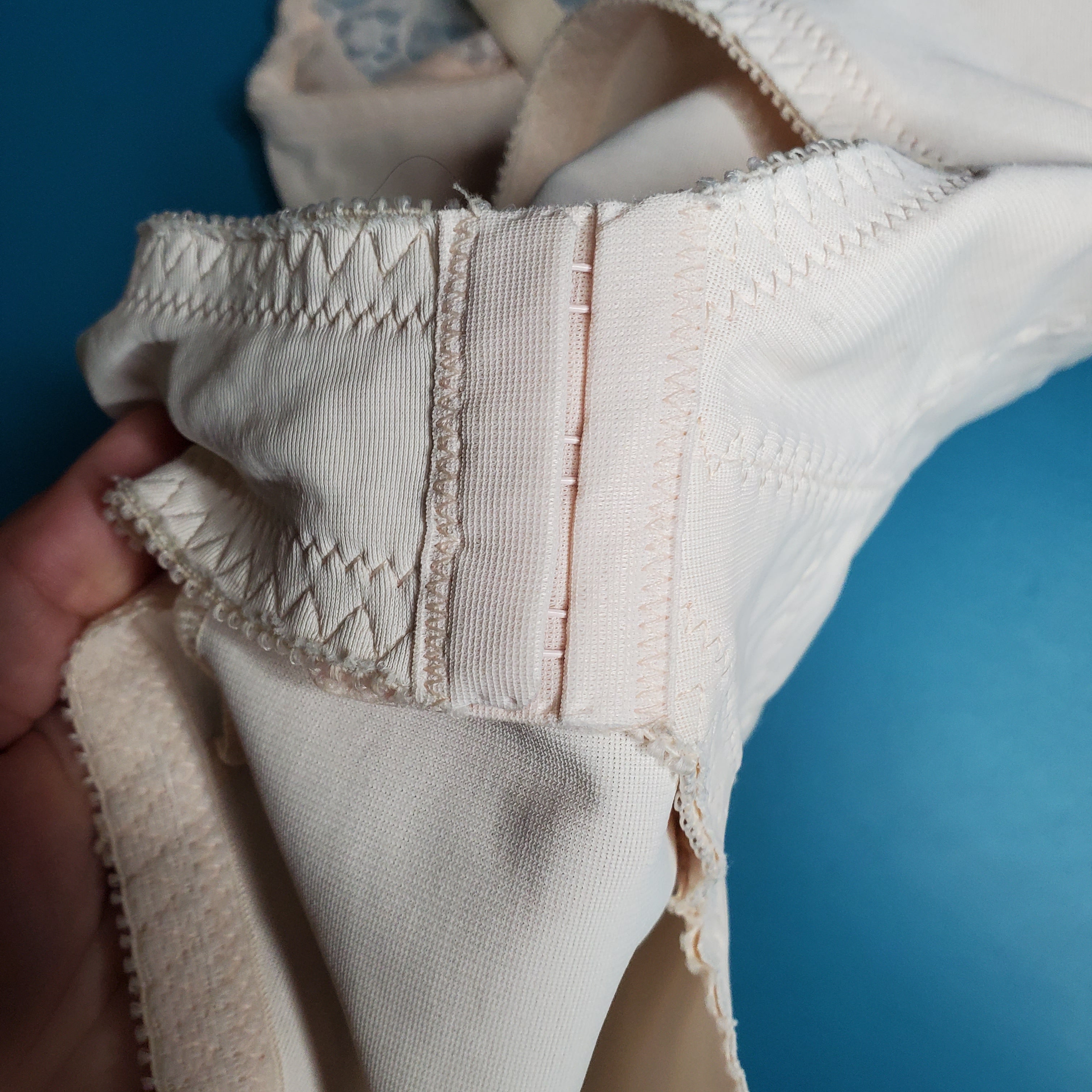 Vintage 80s Beige One Piece Shapewear Bodysuit Girdle By Diet Skinny