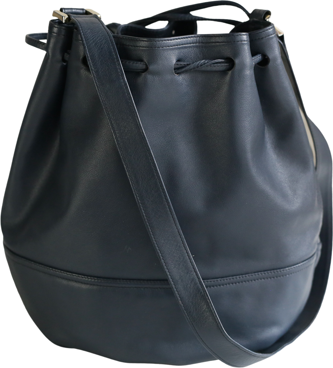 Vintage 1990s Woven Leather Bucket Bag Selected by SharpLilTeeth