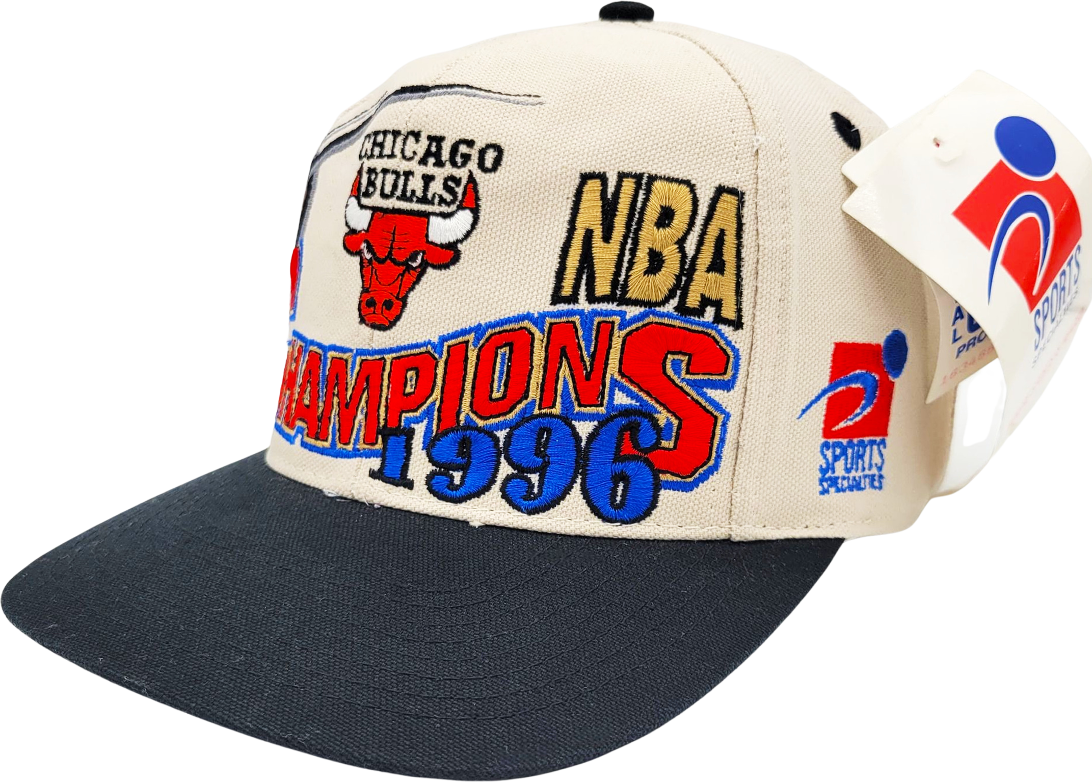 Mitchell & Ness, Accessories, Mitchell Ness Chicago Bulls 996 Nba  Champions Retro Snapback Cap Hat