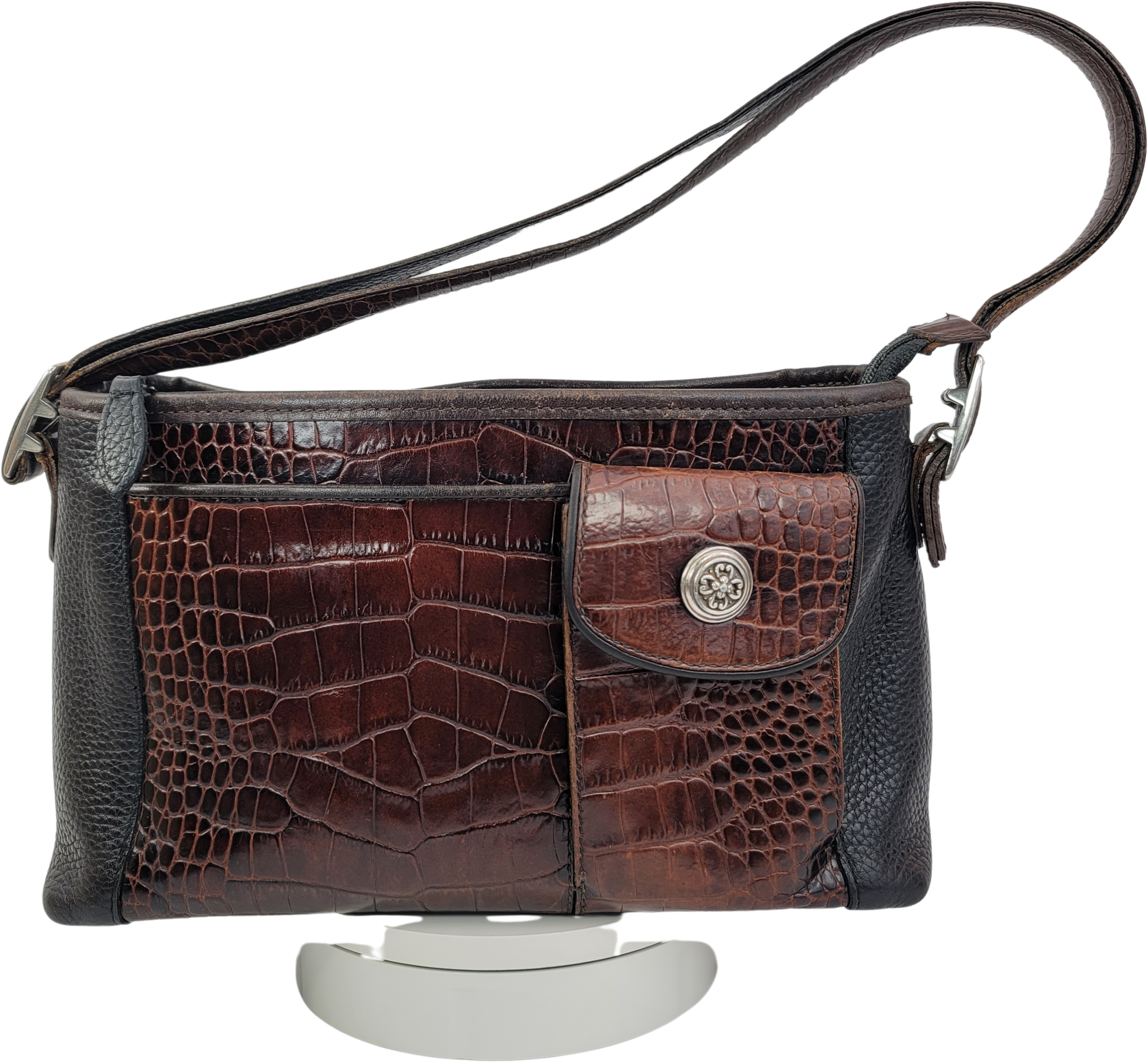Brighton top crocodile purse