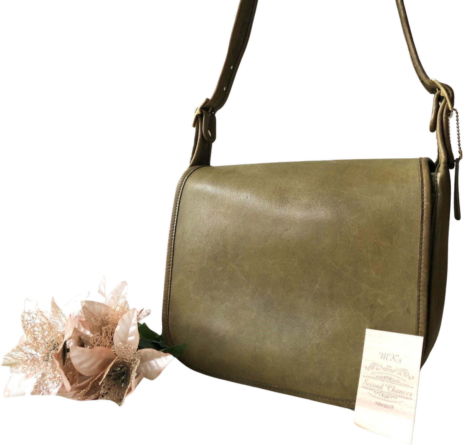 Vintage Coach Classic Shoulder Bag 9170 in Putty Leather NYC 