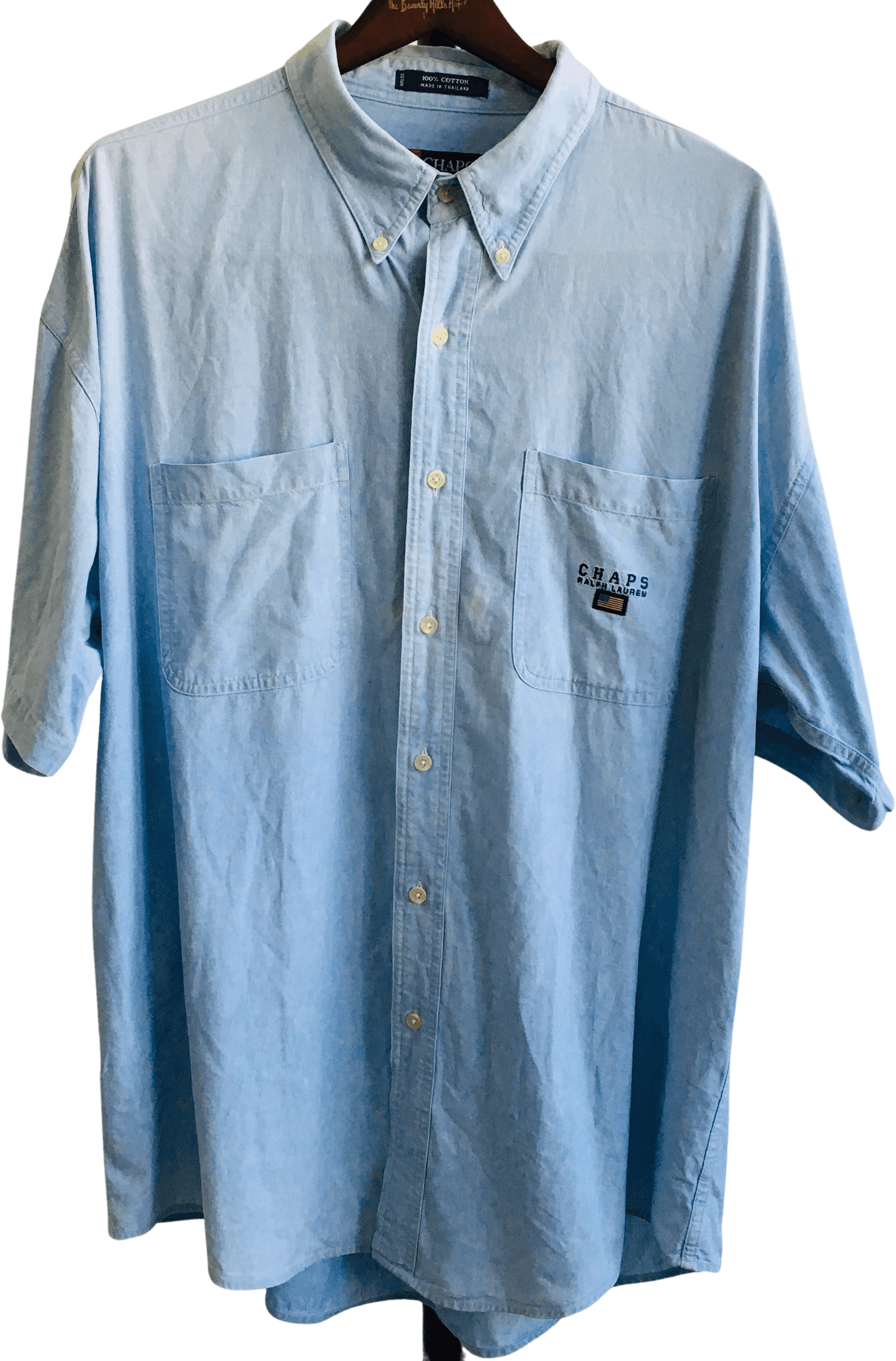 Chaps ralph lauren button 2025 up