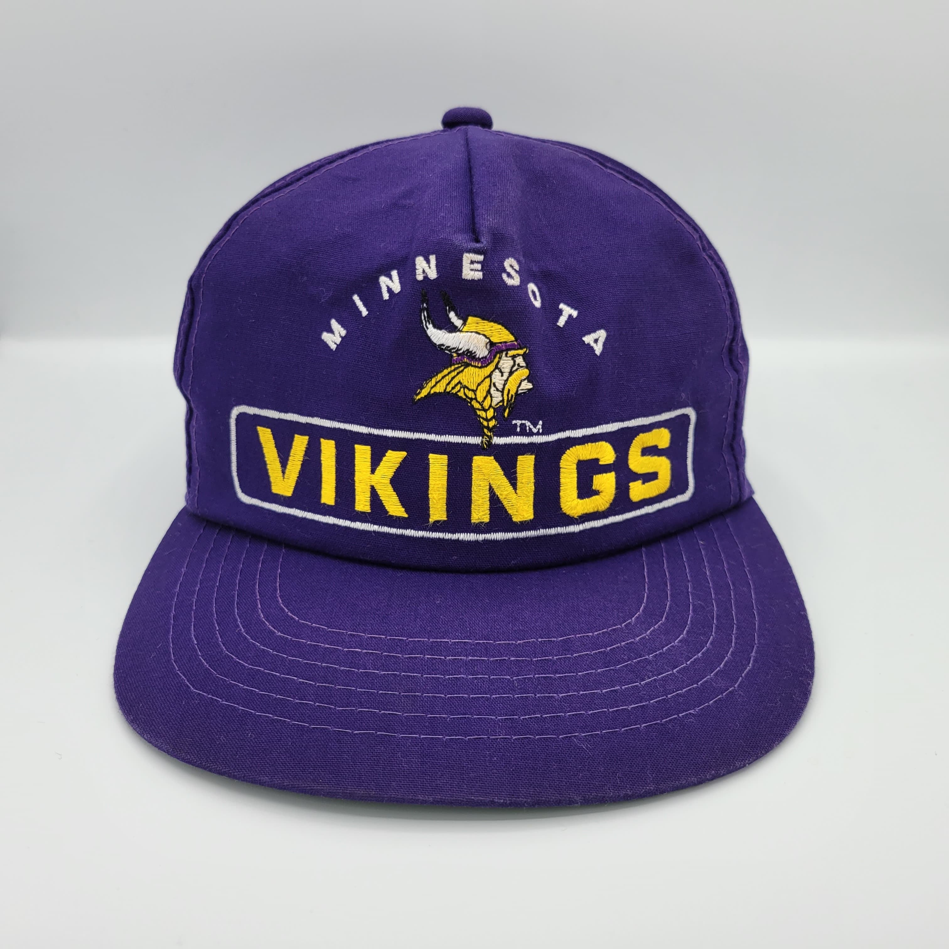 VINTAGE Minnesota Vikings Hat Cap Snap Back Plain Logo Sports Specialties  Mens