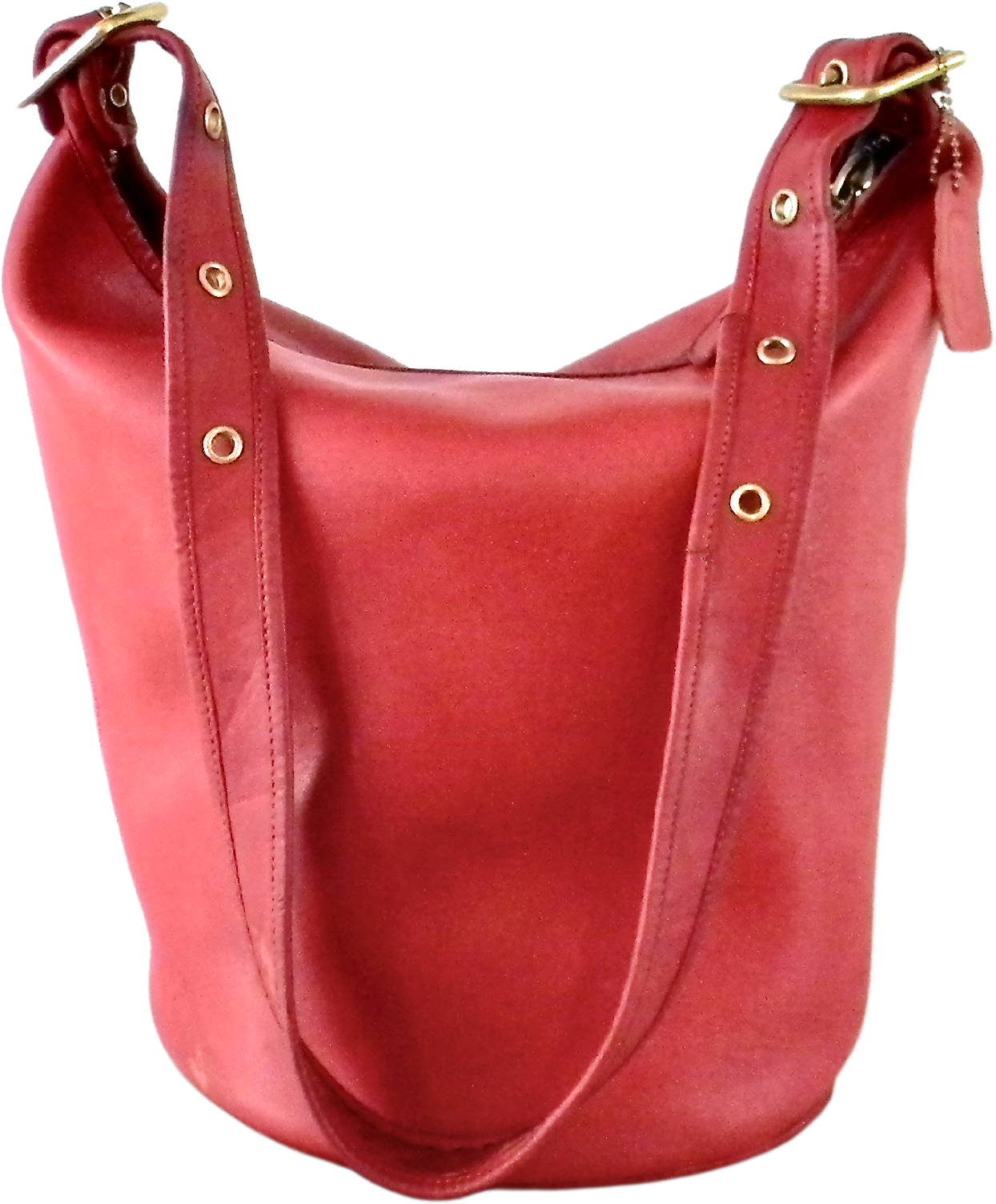 Coach red duffle bag sales