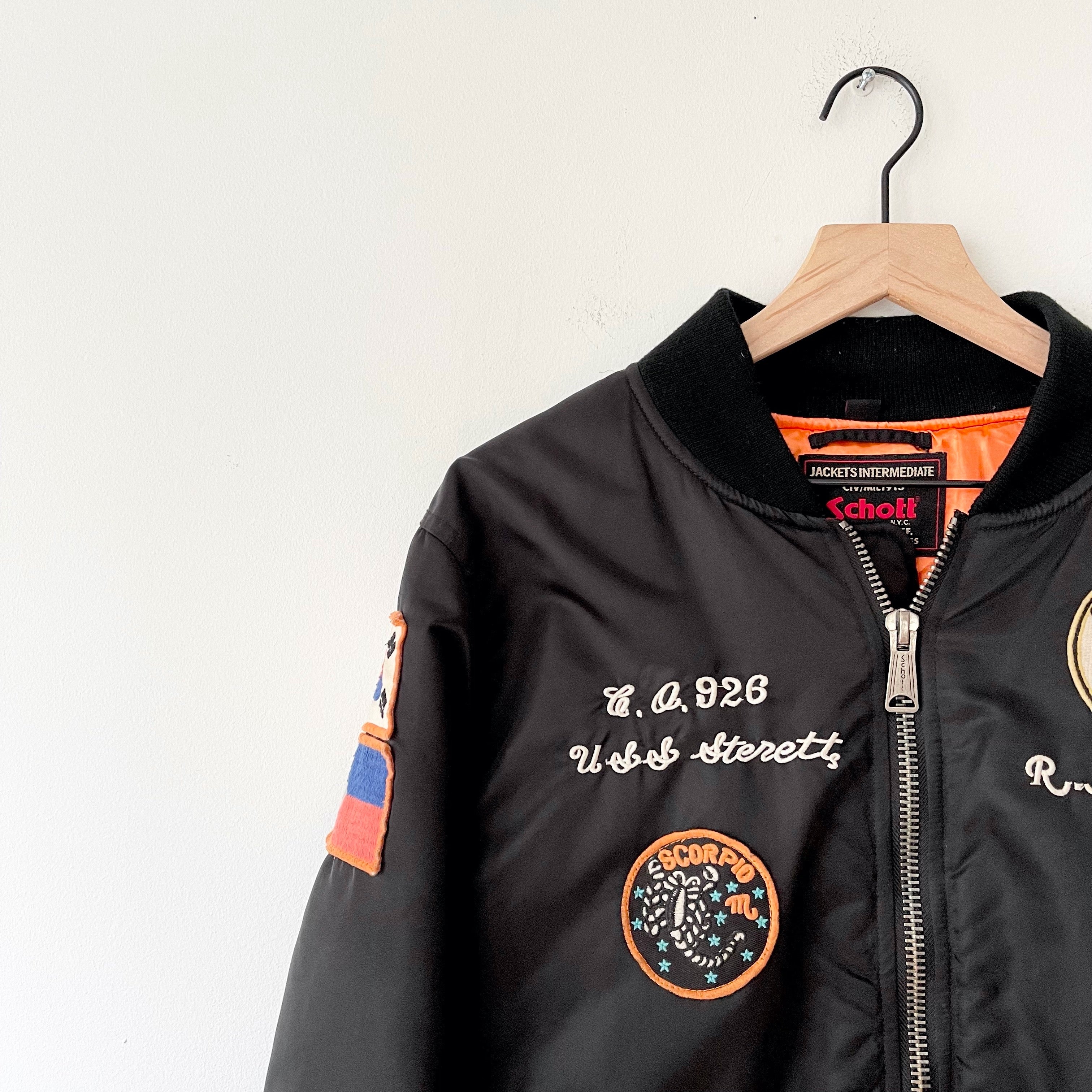 Vintage Security Bomber Jacke Grau L 801 main image 1