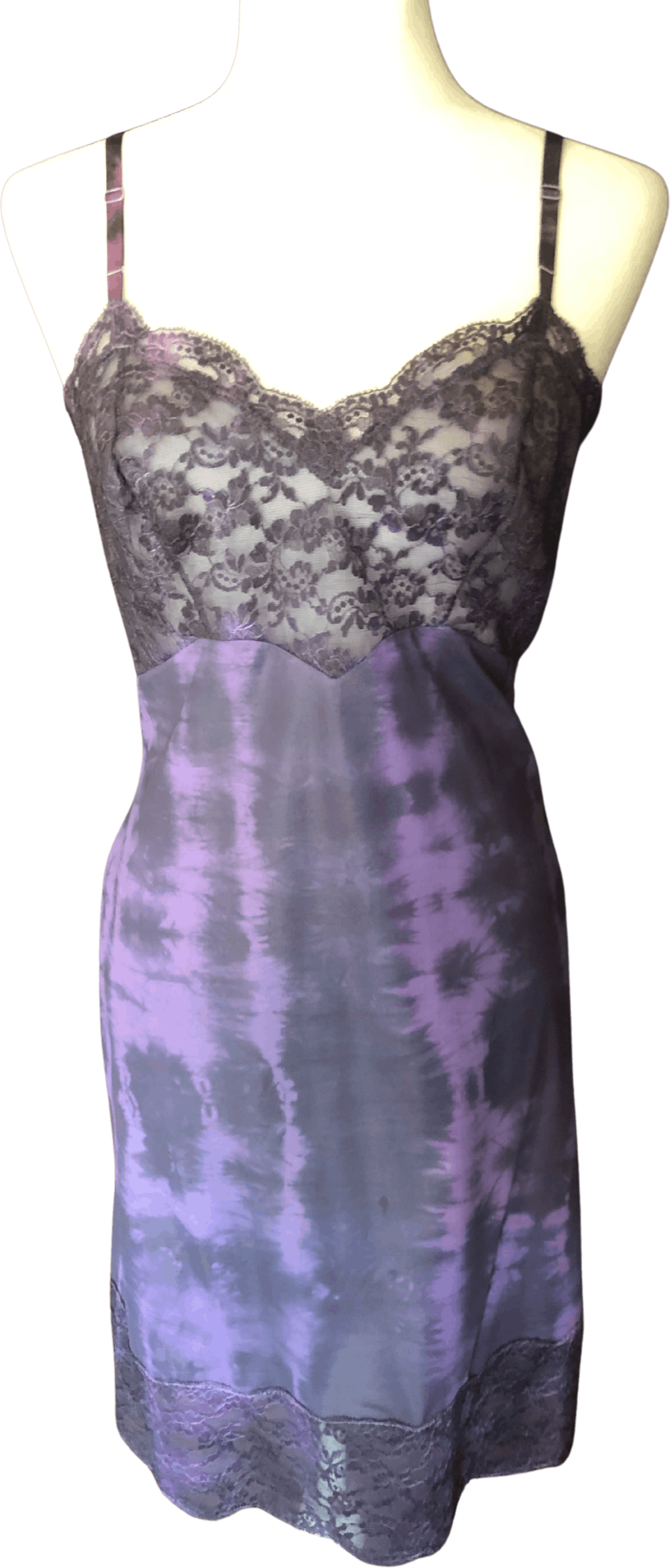 Blue Tie Dye Slip Dress main image 0