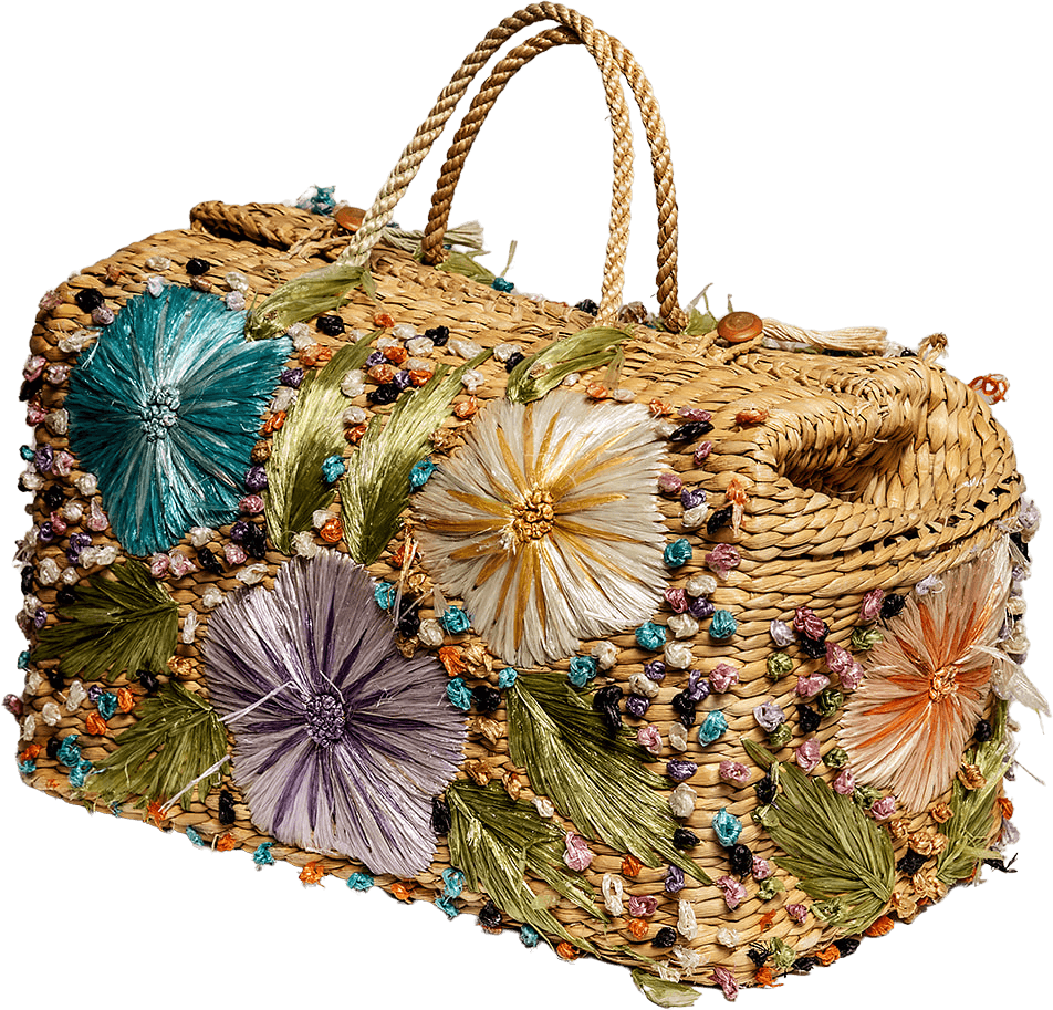 Vintage Straw Beach Bag Shop THRILLING
