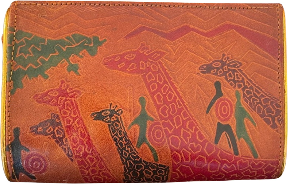 Vintage Safari Leather Clutch Shop THRILLING