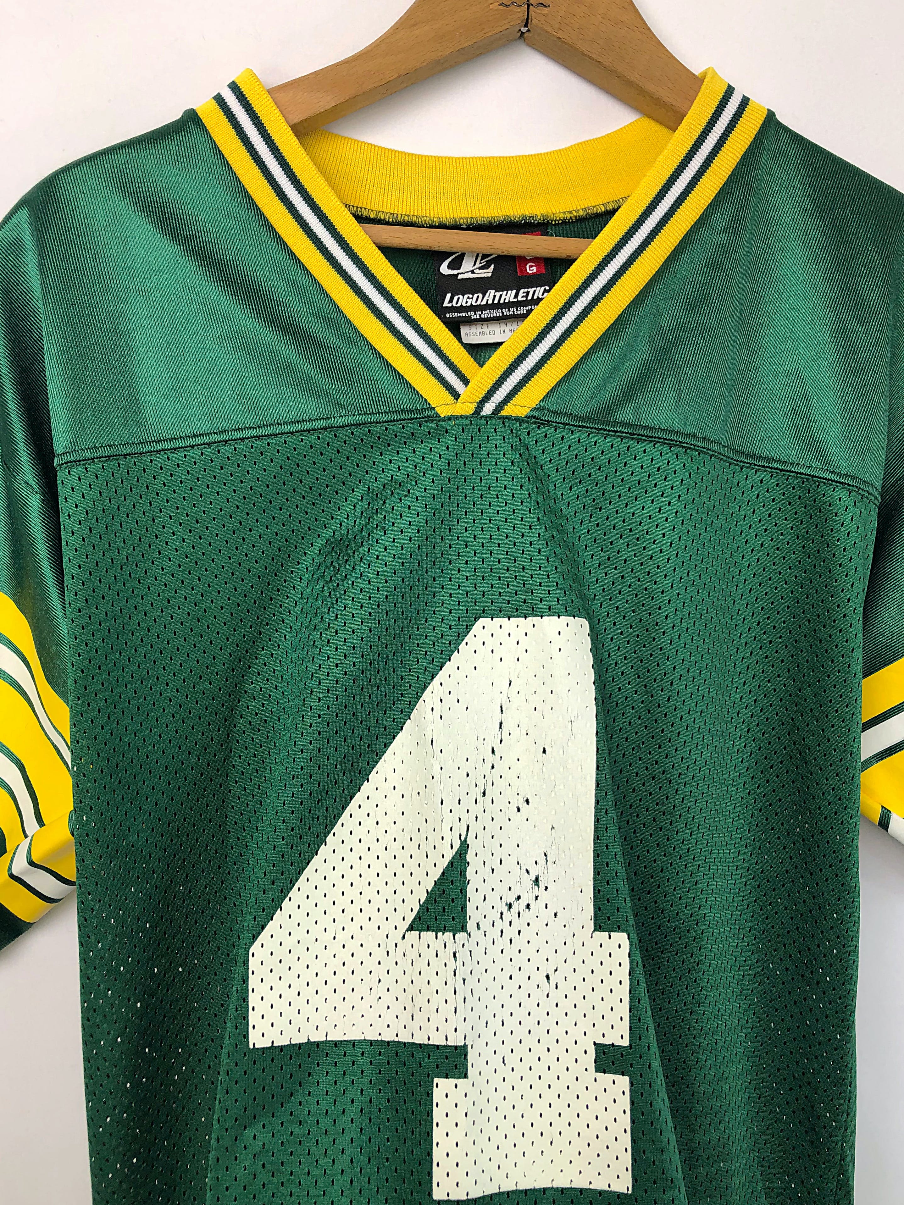 Vintage Brett Favre Green Bay Packers #4 Logo Athletic Jersey L (46-48)  Made USA