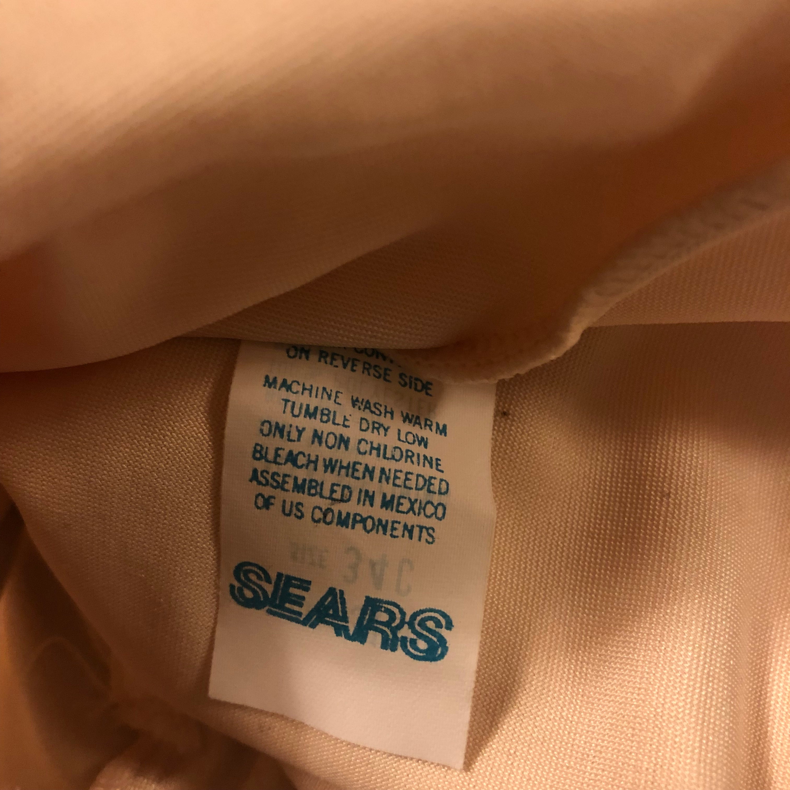 Vintage Sears Beige Shapewear Bodysuit Girdle Compressor Size 34C