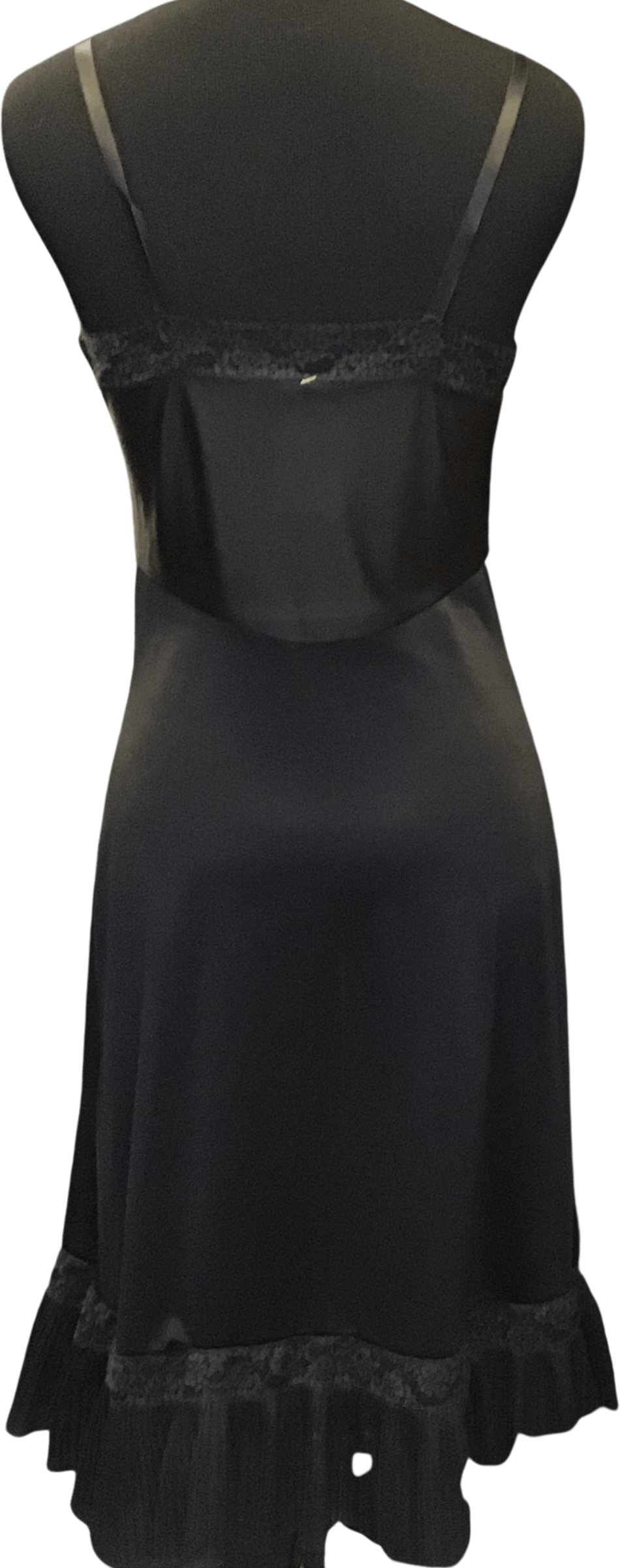 Vintage 60s Silky Black Slip Dress By Carters Shop Thrilling