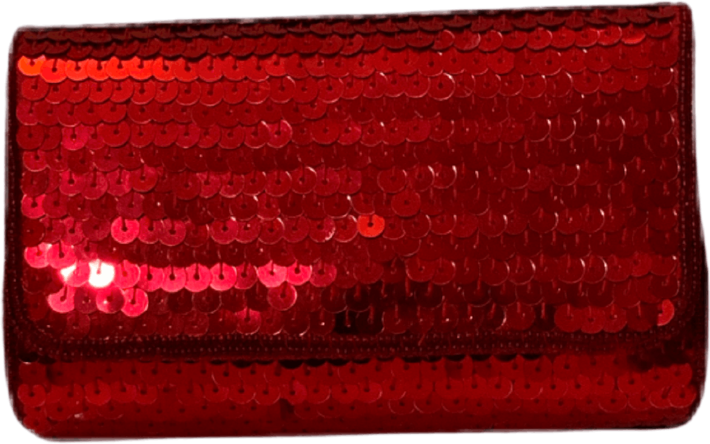 Vintage 80's Red Sequin Shoulder Bag Shop THRILLING