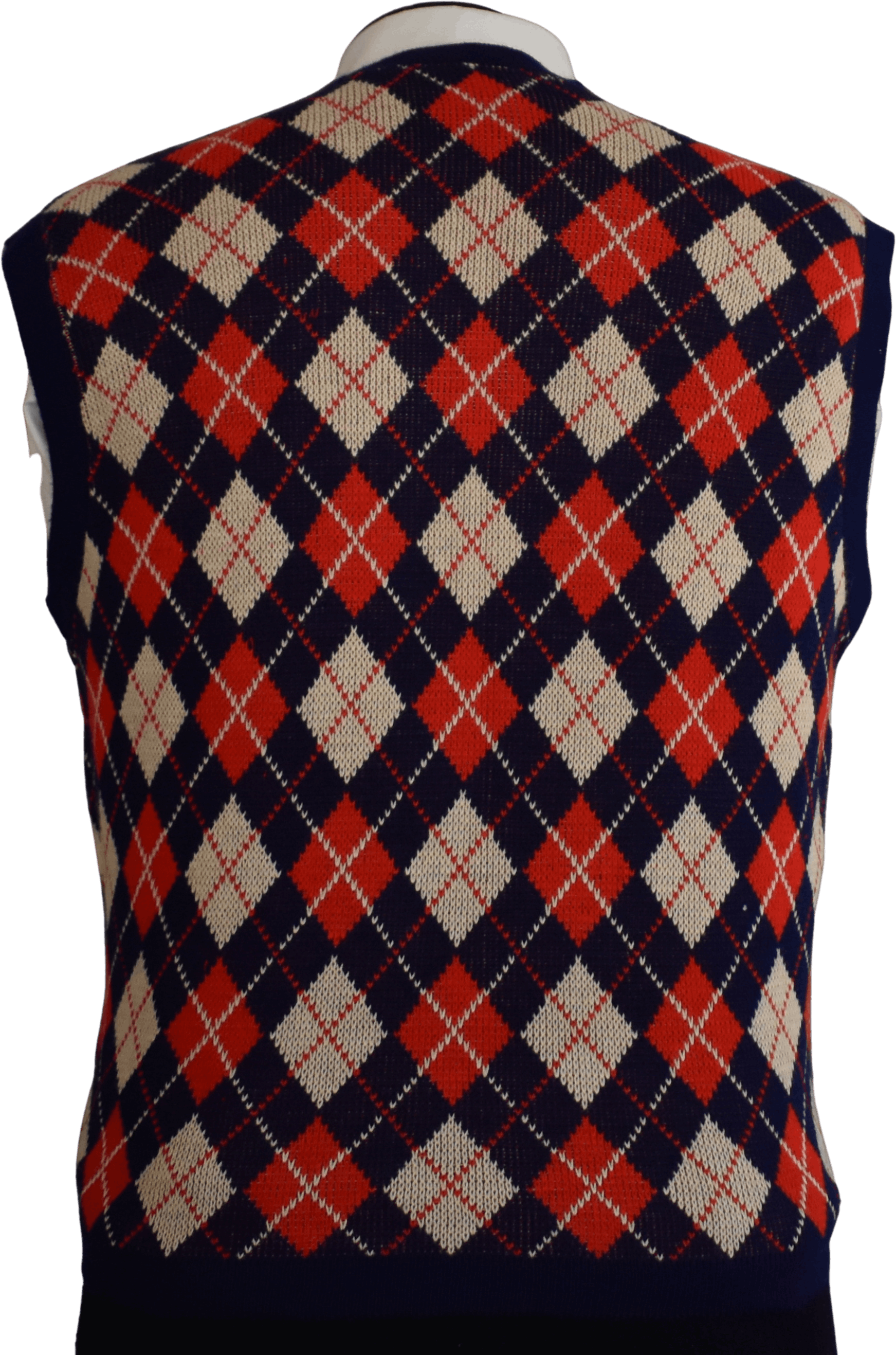 Vintage 70s Argyle Sweater Vest By Kings Road Shop Thrilling 2635