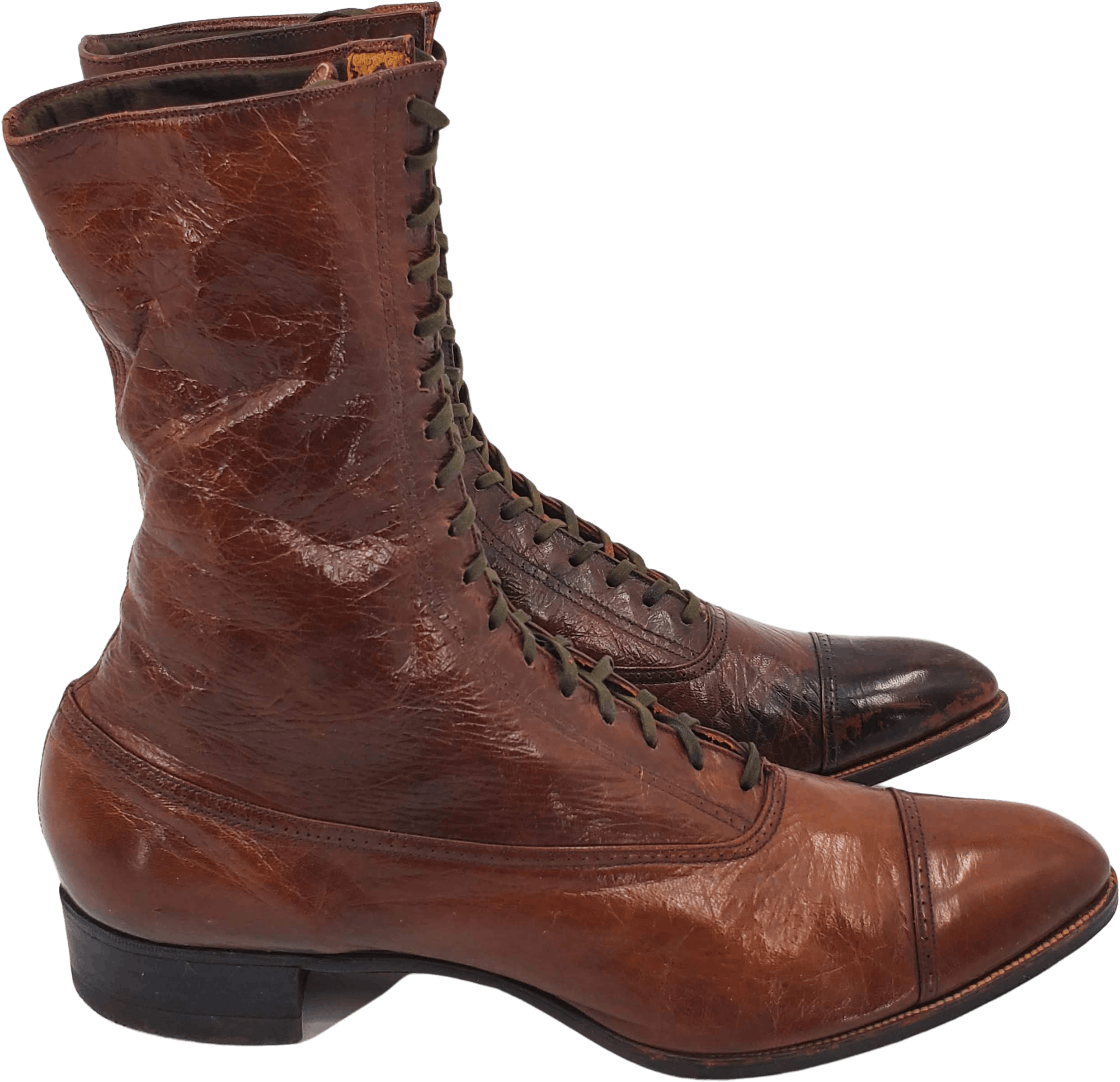 Vintage Victorian Antique Brown Leather Women's Lace Up Boots | Shop  THRILLING