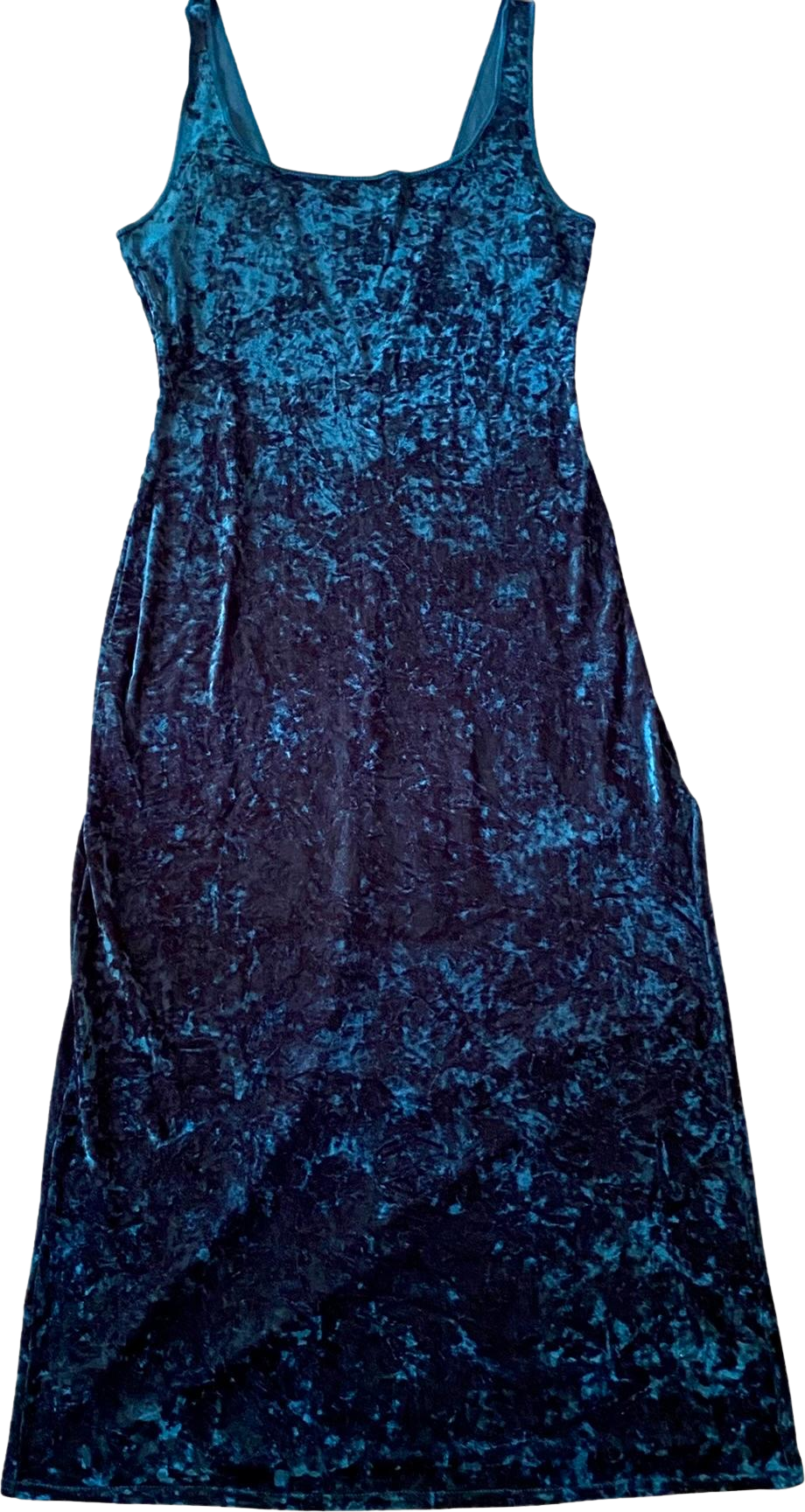 iridescent velvet dress