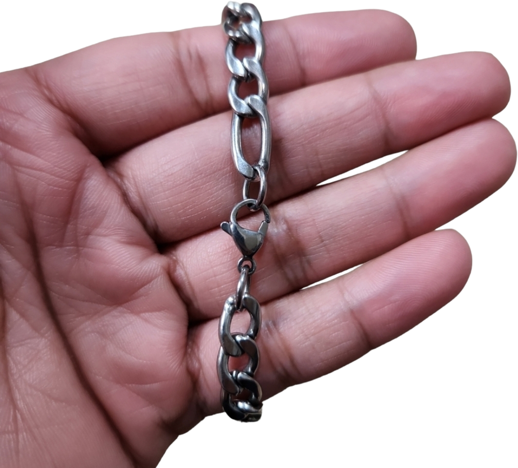 Vintage Silver Toned Nameplate Link Bracelet Shop THRILLING