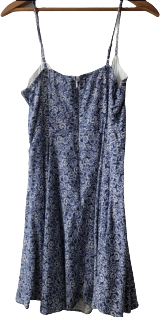 Vintage 90s Floral Spaghetti Strap Slip Dress By Contempo Casuals