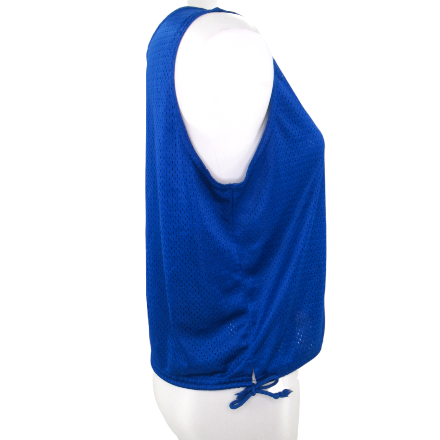 Vintage 80s/90s Blue Mesh Swimsuit Cover Up Tank Top By Catalina Shop