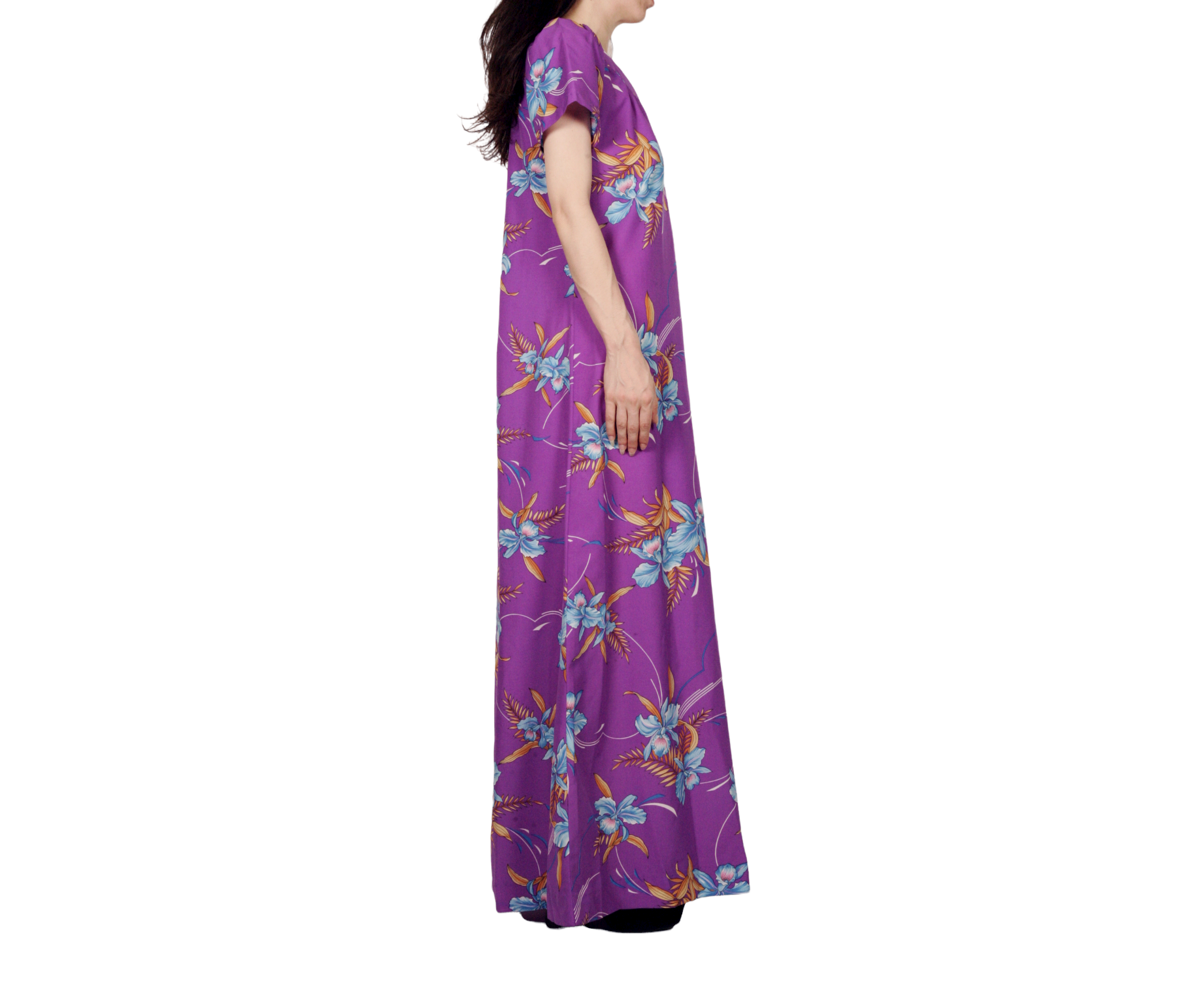 Vintage 70s Hawaiian Dress Aloha Hawaii Maxi Floral Roper By Hilo ...