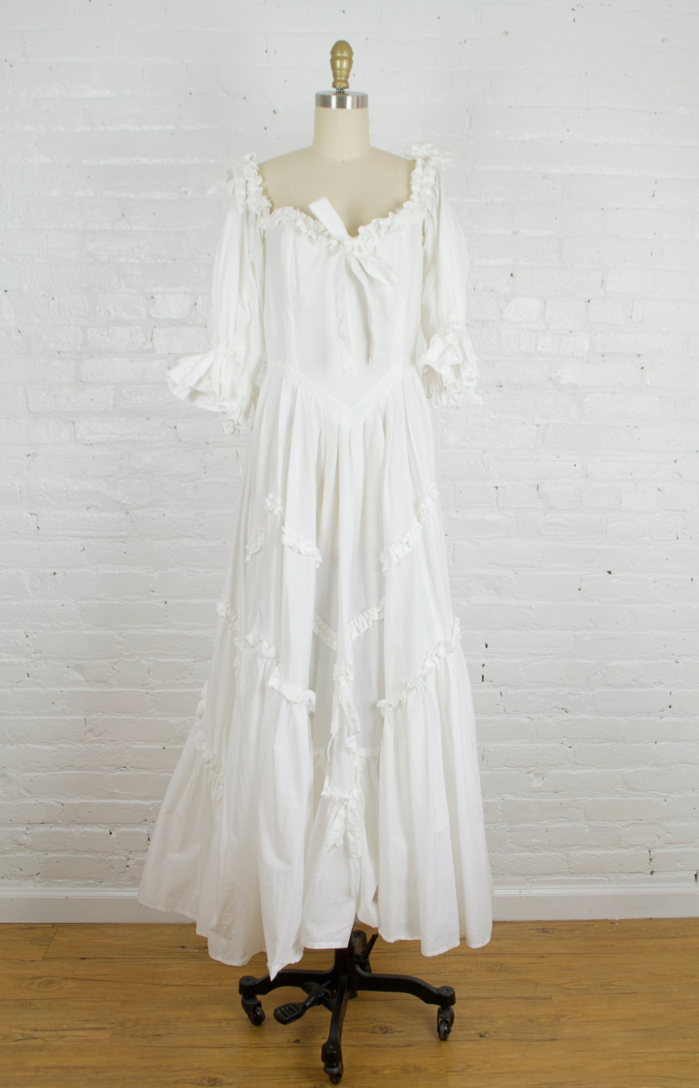 Vintage 70's Victorian Corset Style Prairie Wedding Dress by Laura Ashley Vintage 70's Victorian Corset Style Prairie Wedding Dress by Laura Ashley