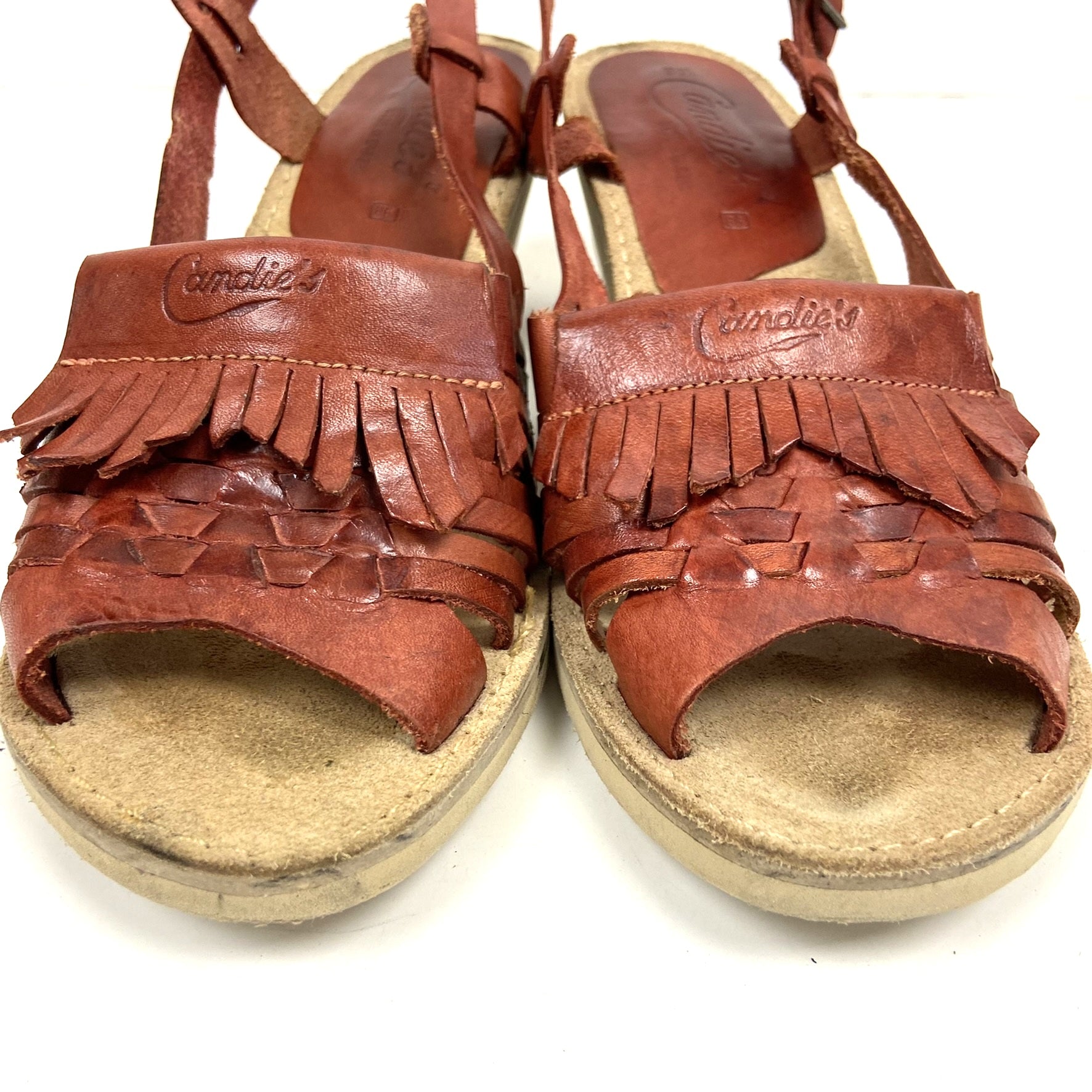 woven leather sandals huarache