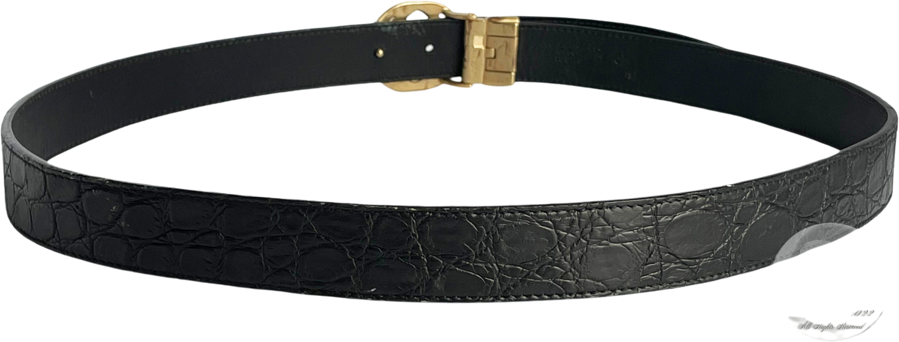 GG belt with rectangular buckle